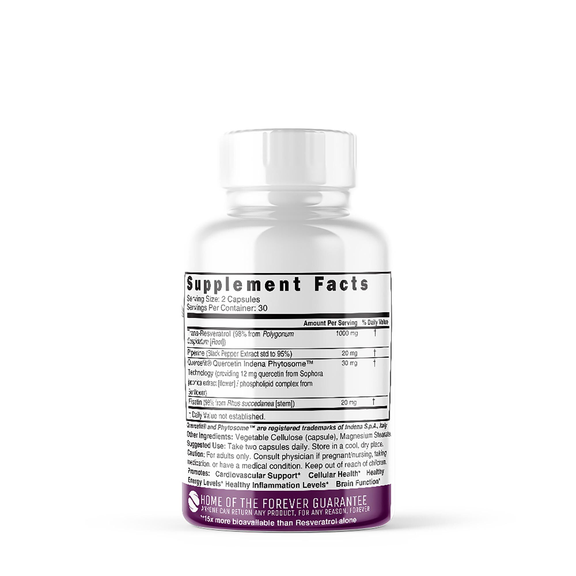 Resverperine™ Resveratrol 500 mg with Black Pepper - 60 Capsules (60 Servings)