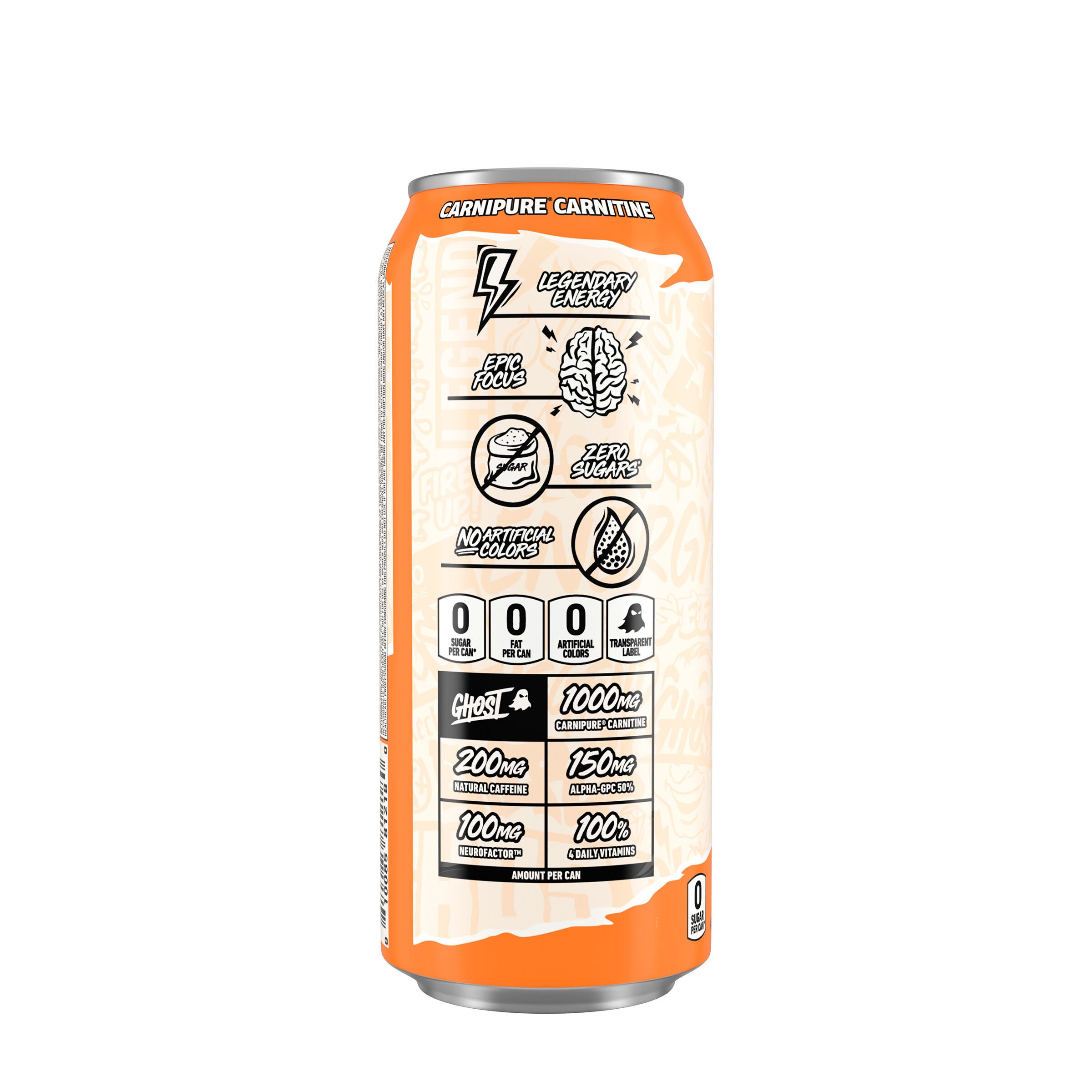 Energy Drink - Orange Cream - 16oz. (12 Cans) Orange Cream | GNC