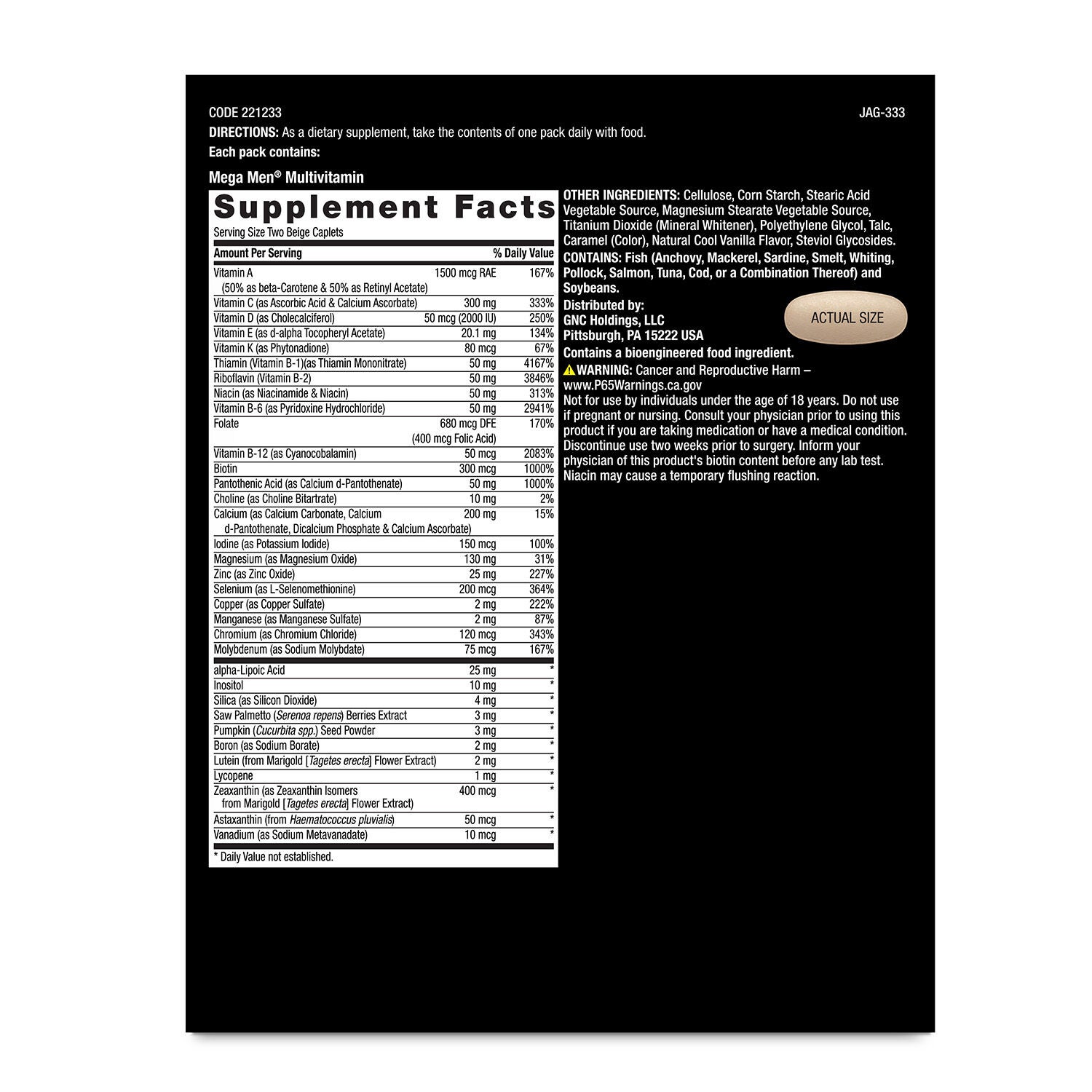 Healthy Testosterone Vitapak&reg; Program V2 (1 Month Supply)  | GNC