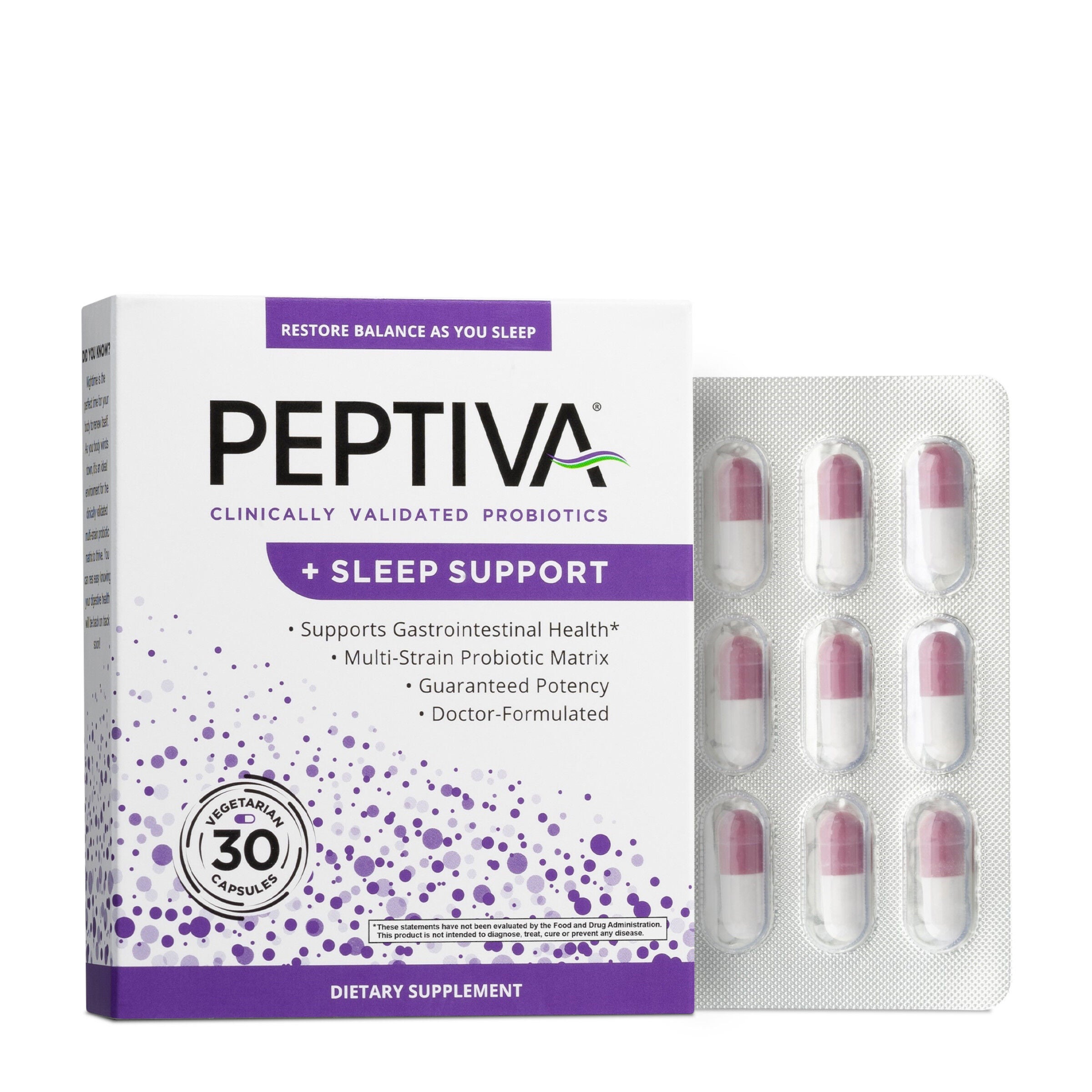 Clinically Validated Probiotics + Sleep Support - 30 Capsules (30 Servings)  | GNC