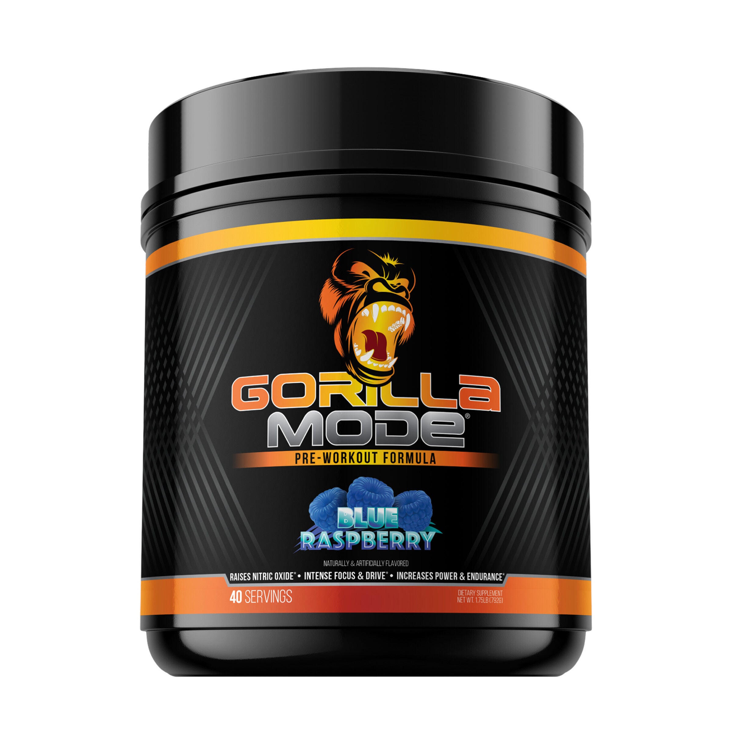 Gorilla Mode Pre-Workout - Blue Raspberry (40 Servings)  | GNC