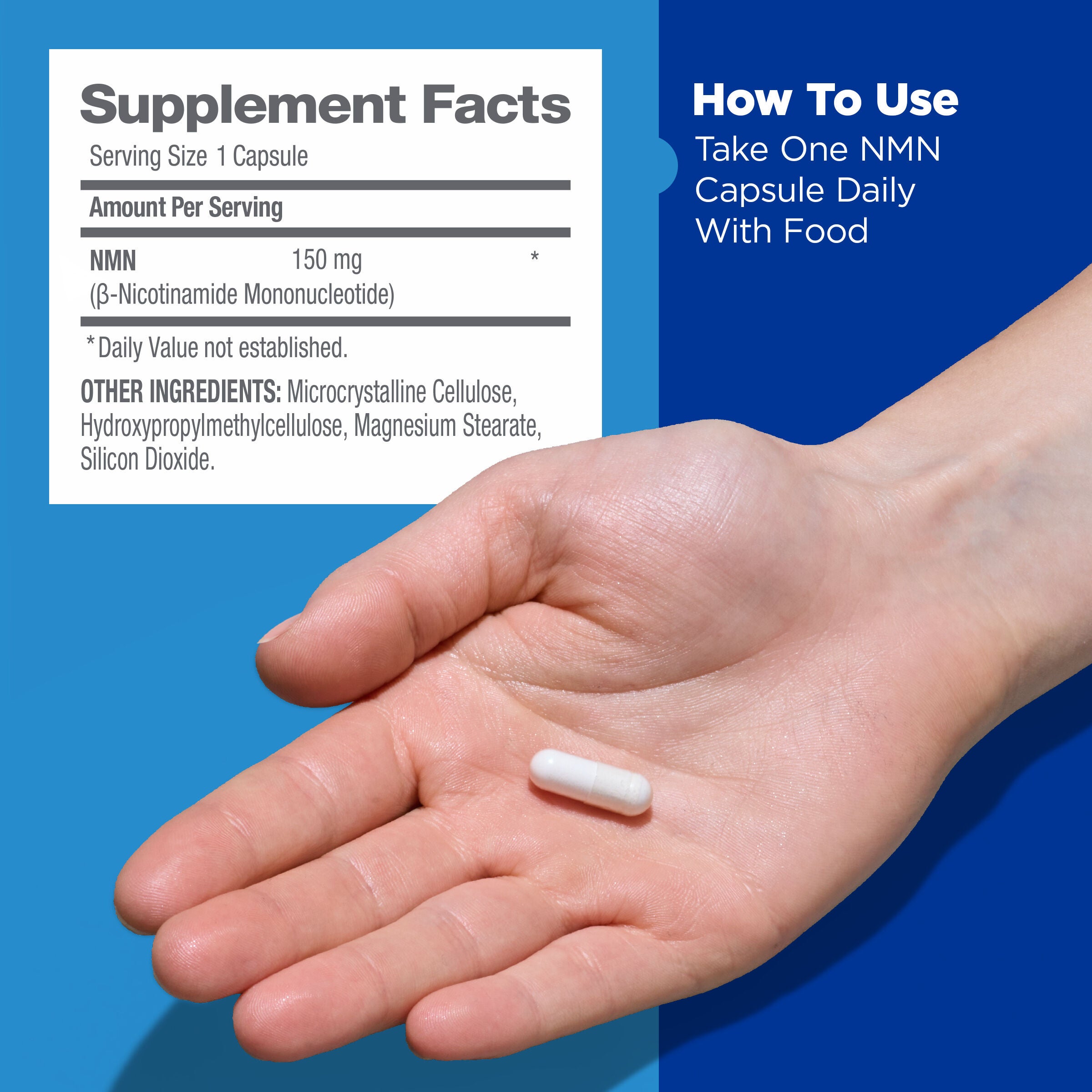 GNC Preventive Nutrition&reg; NMN &ndash; NAD+ Support Capsules - 60 Capsules (60 Servings)  | GNC