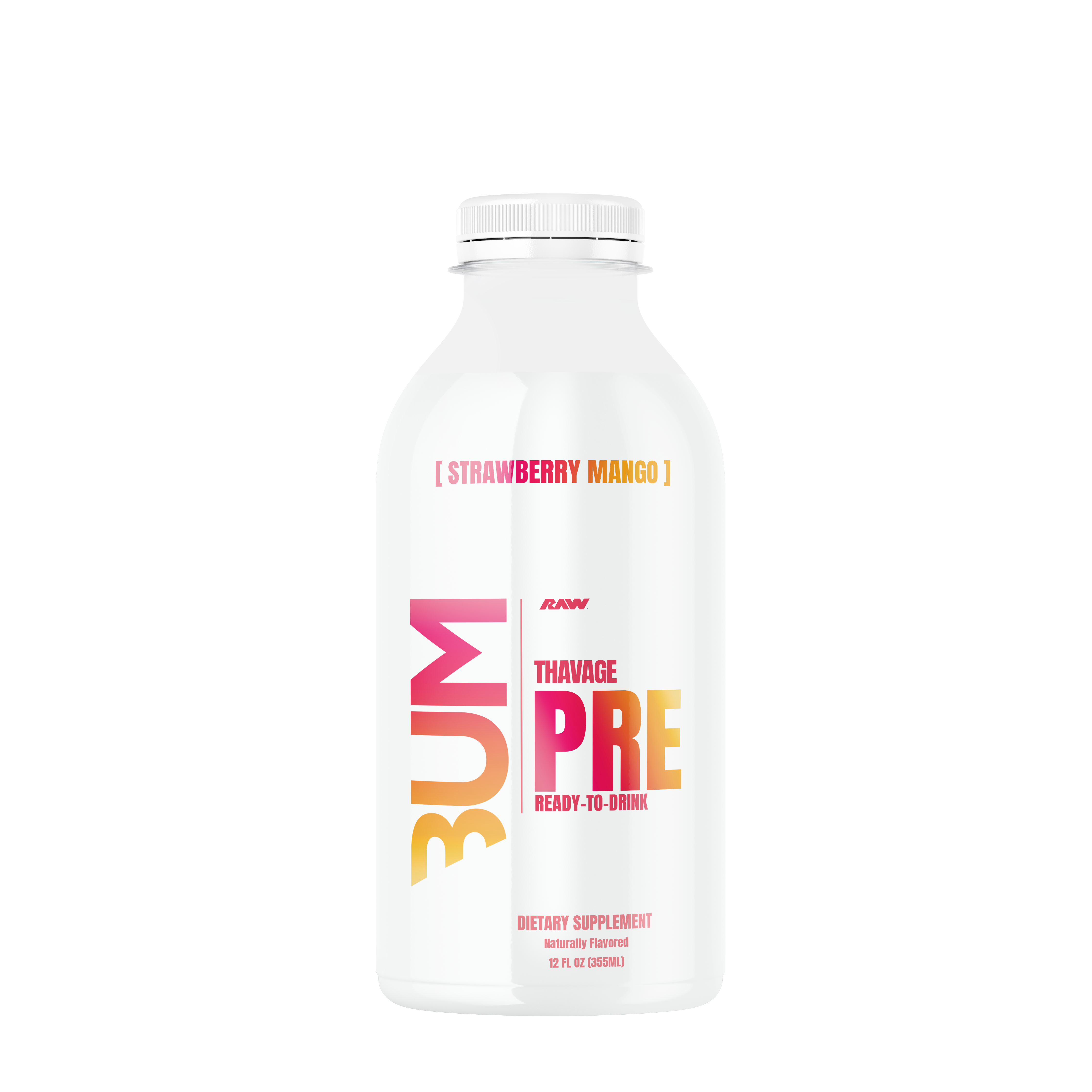 Thavage Preworkout RTD - Strawberry Mango - 12 oz. &#40;12 Bottles&#41;  | GNC