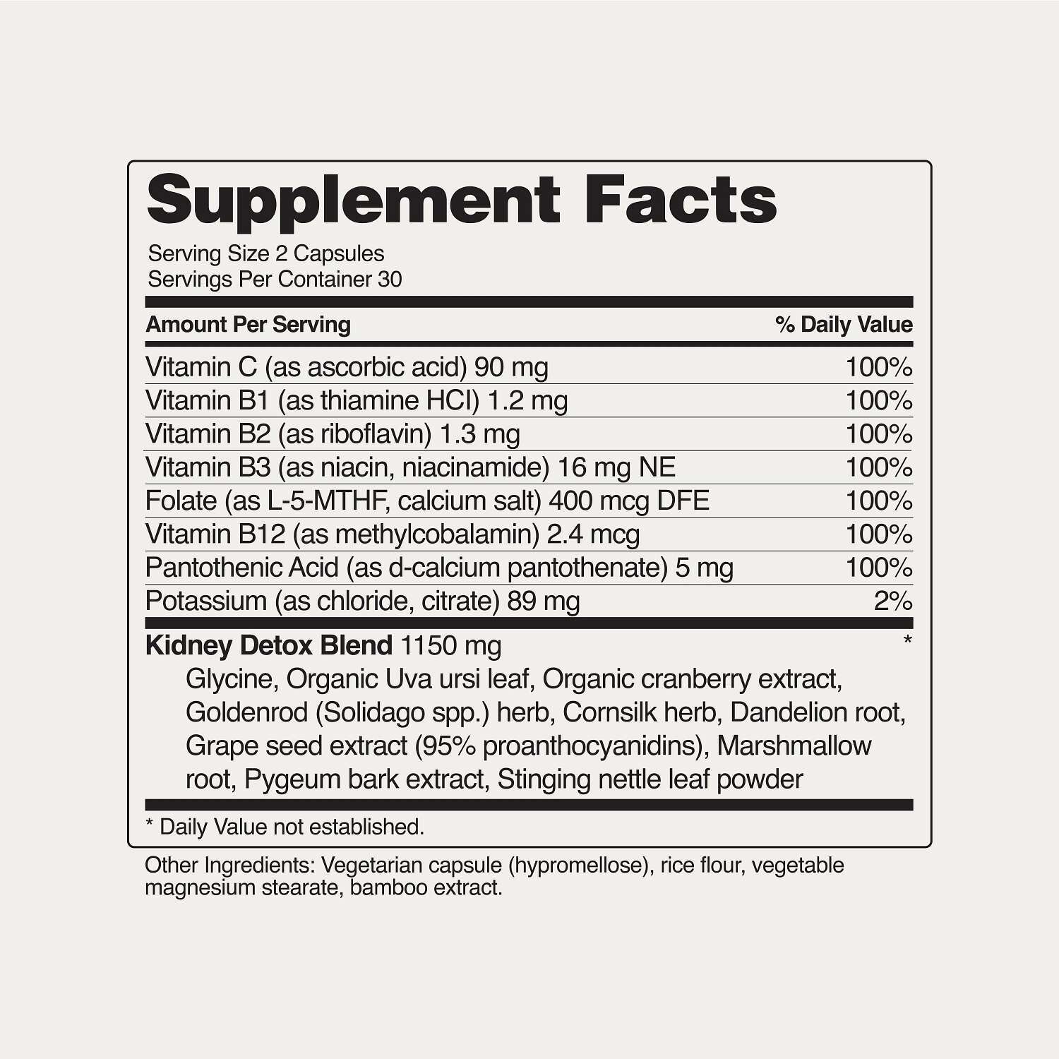Kidney Health Capsules - 60 Capsules (30 Servings)