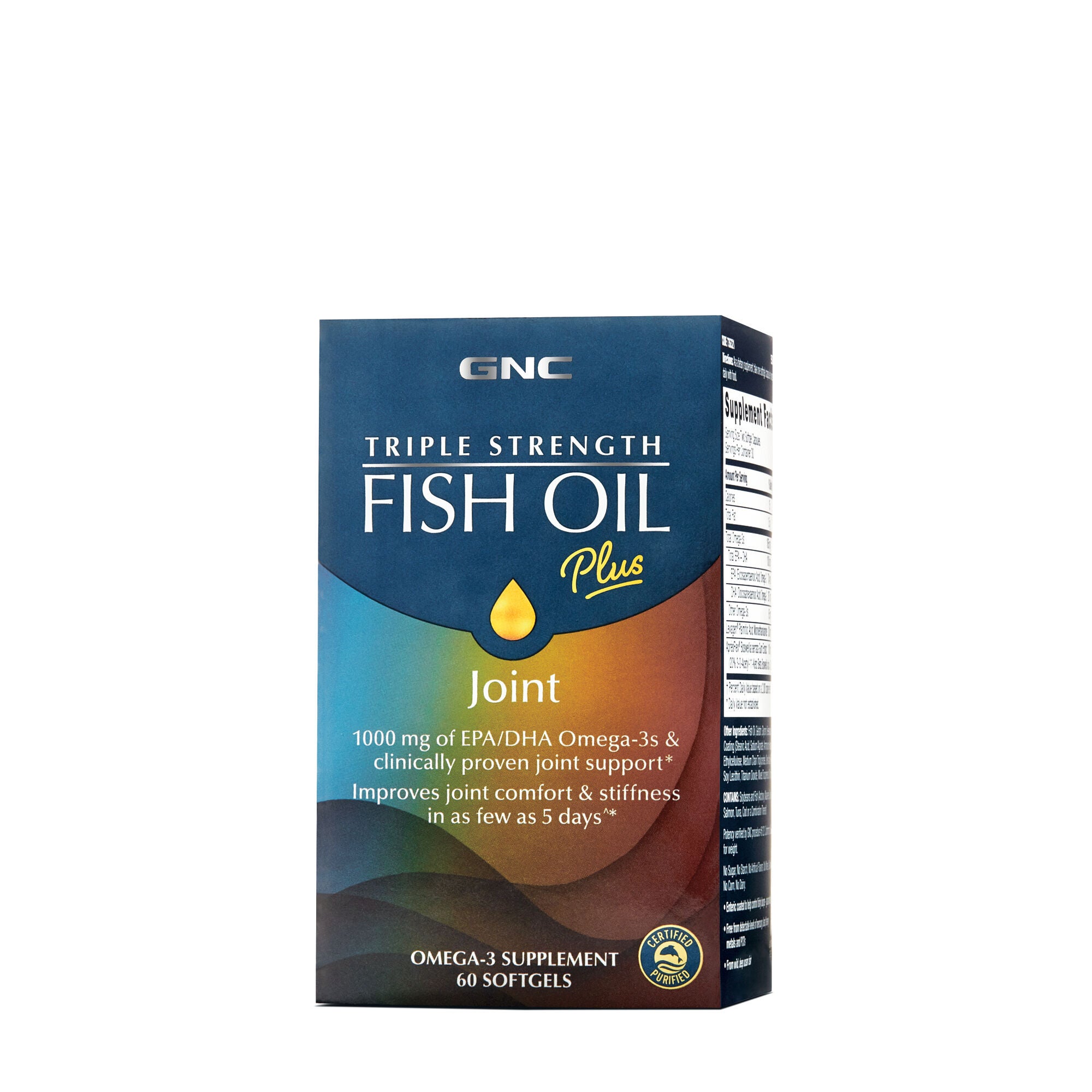 GNC - Triple Strength Fish Oil Plus Joint - 60 Softgels (30 Servings) | GNC
