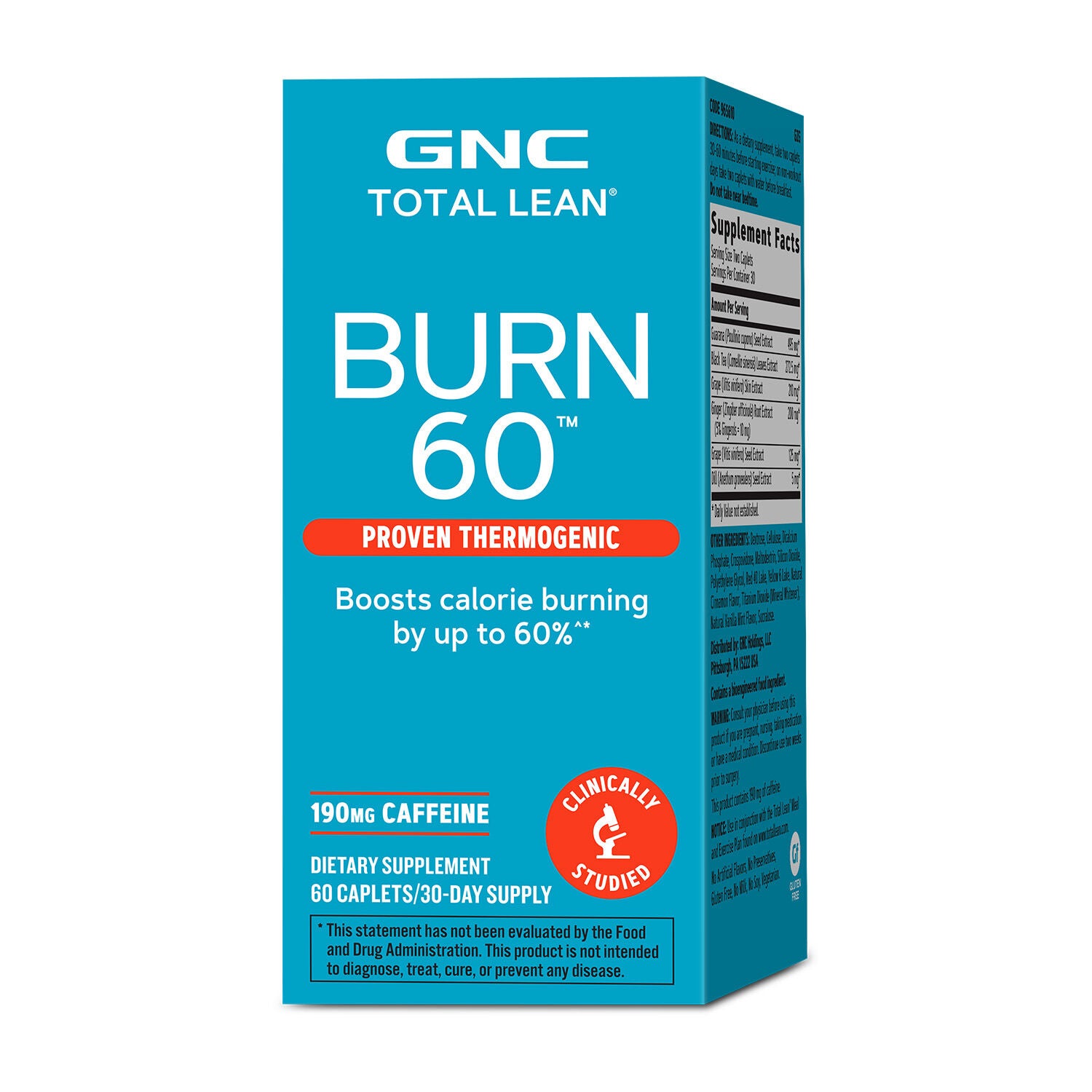GNC Total Lean® - Burn 60™ - 60 Tablets (30 Servings) | GNC