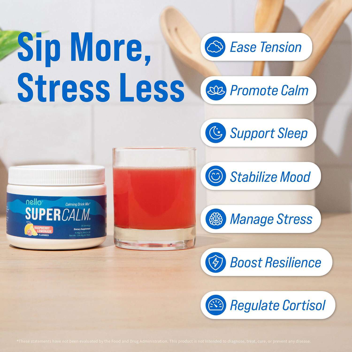 Supercalm&reg; - Raspberry Lemonade (30 Servings) Raspberry Lemonade | GNC