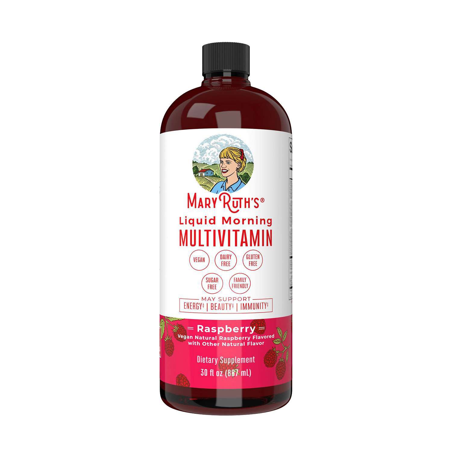 Liquid Morning Multivitamin - Raspberry - 30 fl oz (30 Servings)  | GNC