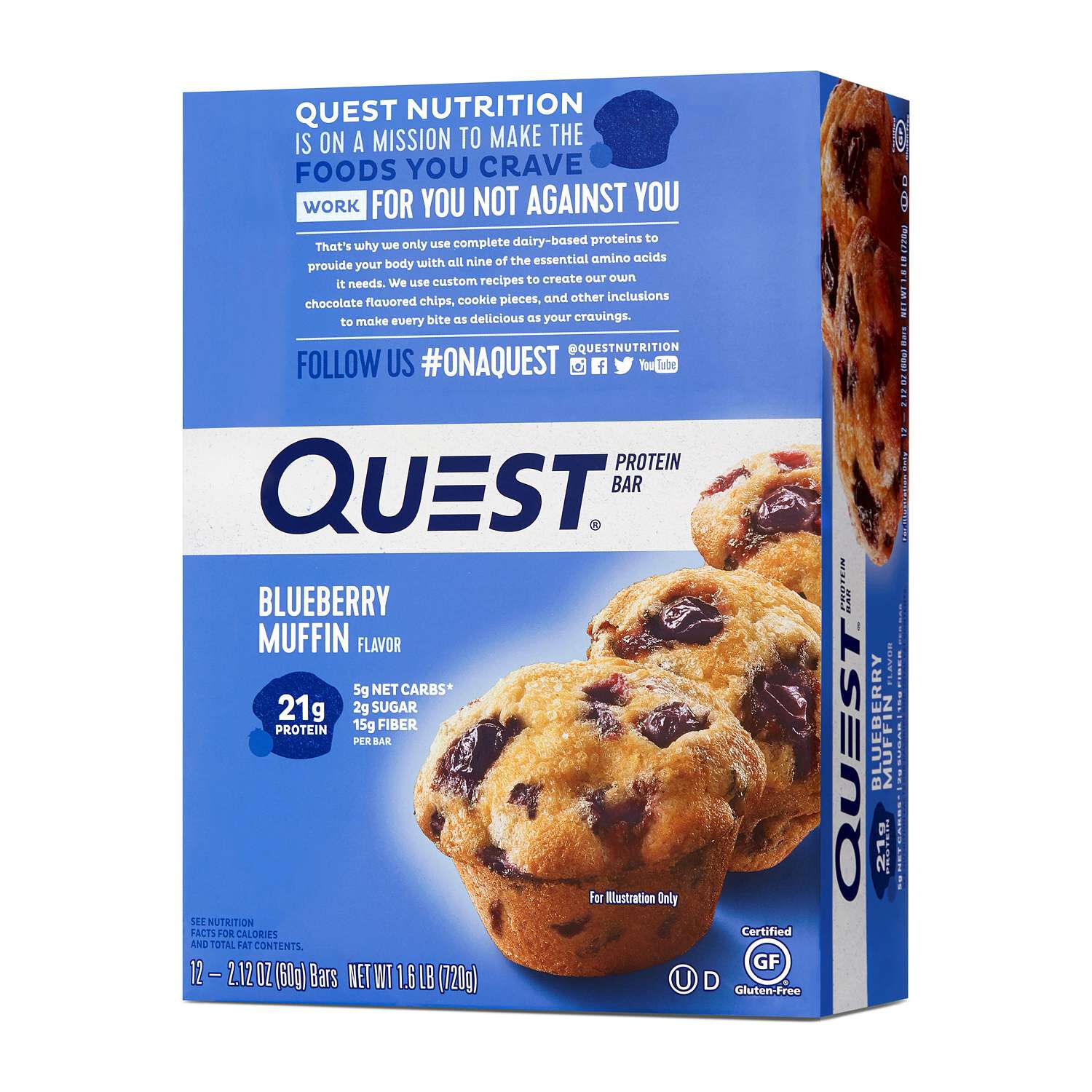 Quest Bar&reg; - Blueberry Muffin (12 Bars) Blueberry Muffin | GNC