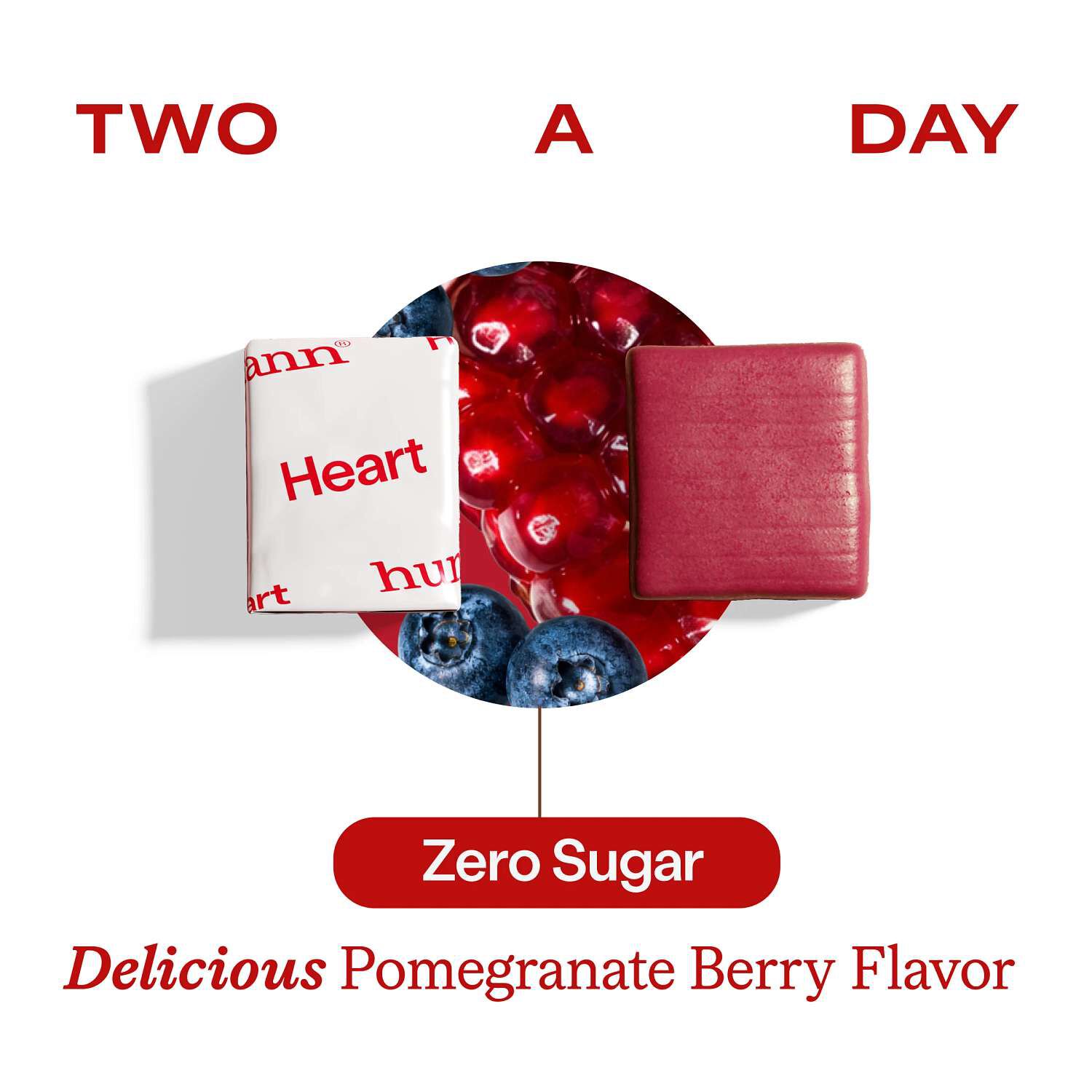 SuperBeets&reg; Heart Chews - Pomegranate Berry - 60 Chews (30 Servings)