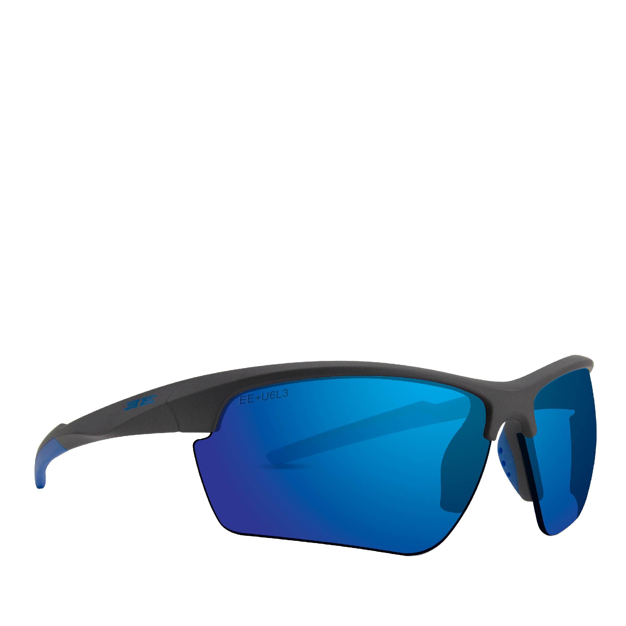 Epoch 7 Sports Sunglasses Mirror - Gray/Blue  | GNC