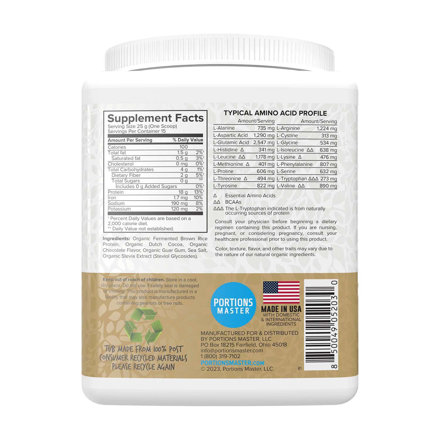 Vegan Plant Protein - Chocolate (15 Servings)  | GNC
