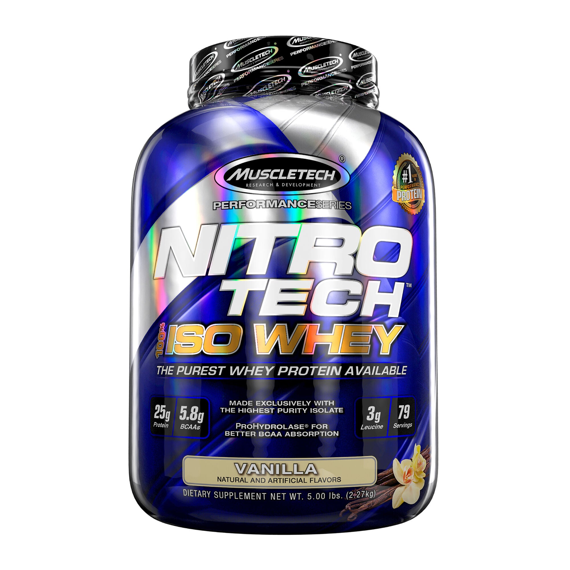 Muscletech Nitro Tech 100 Iso Whey Vanilla Gnc