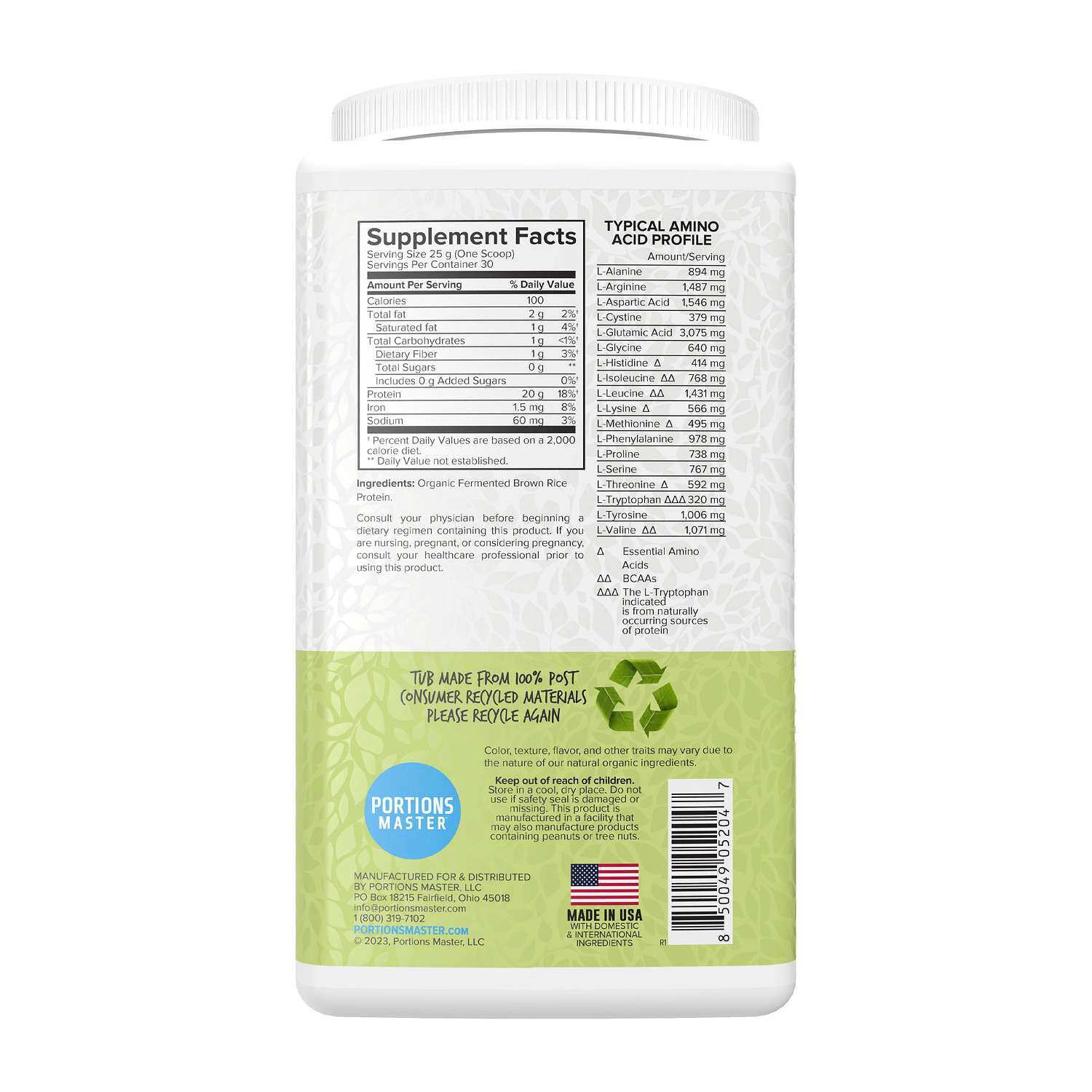 Vegan Plant Protein - Unflavored (30 Servings)  | GNC