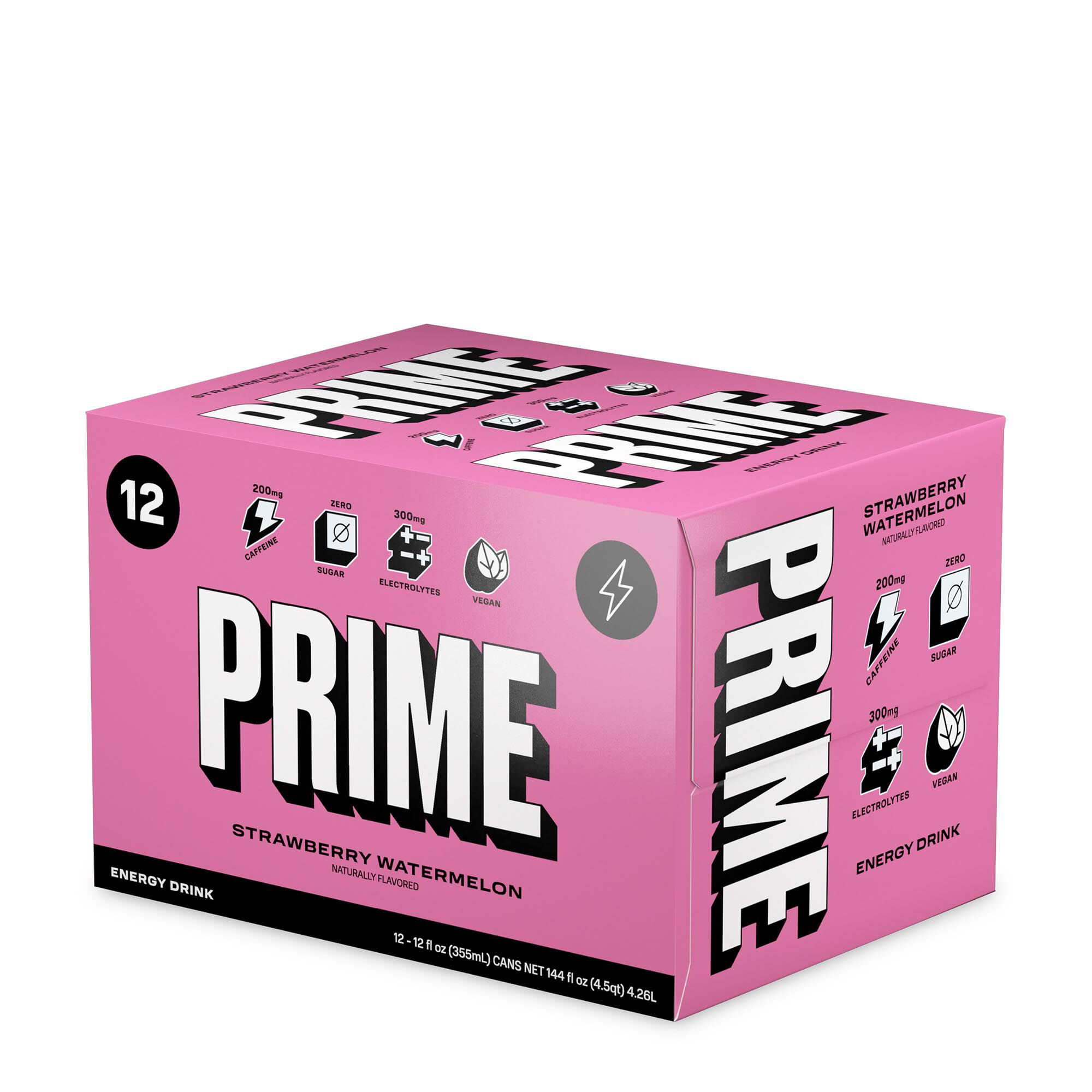 Prime Energy Drink - Strawberry Watermelon - 12 Cans