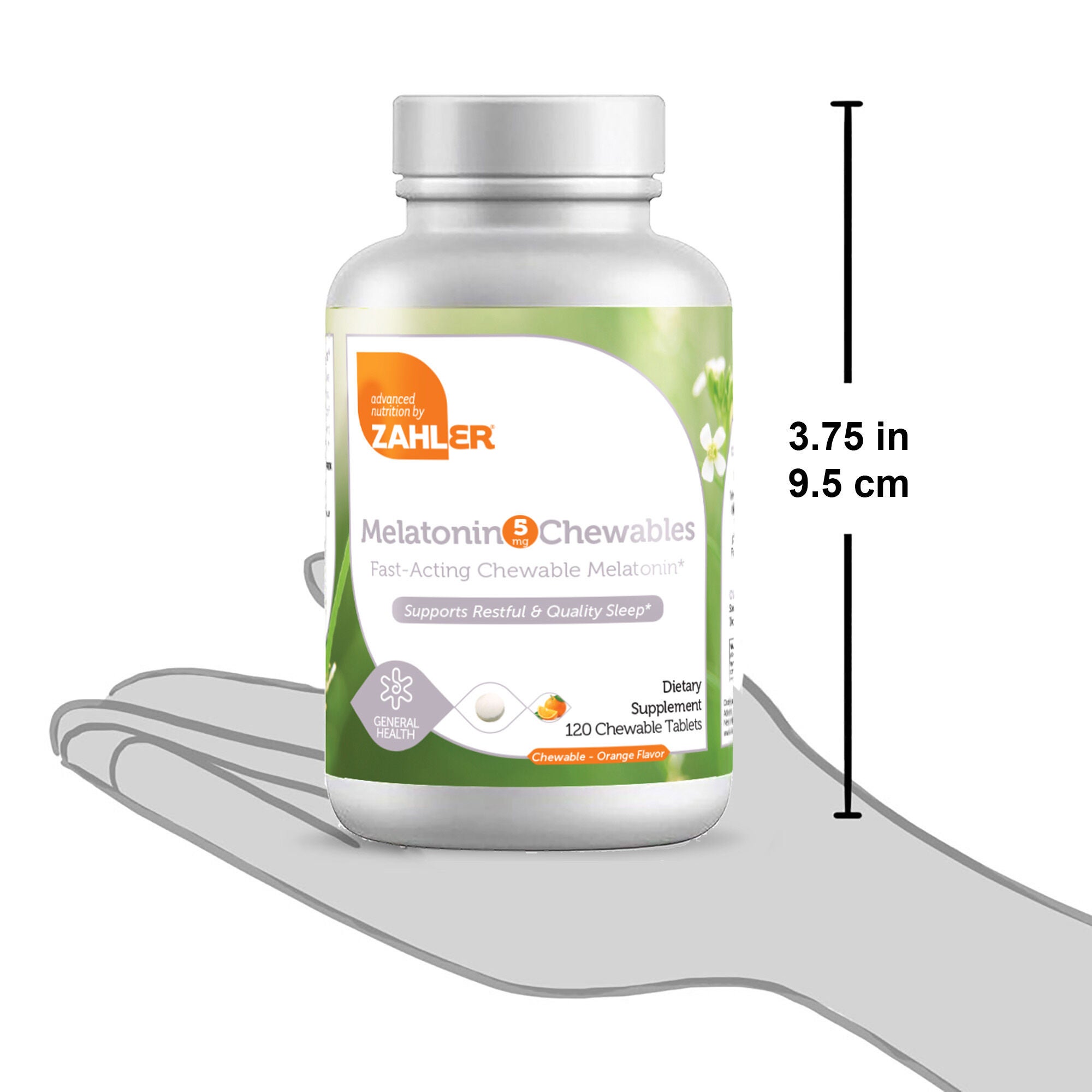 Melatonin 5mg - Orange - 120 Chewable Tablets  | GNC