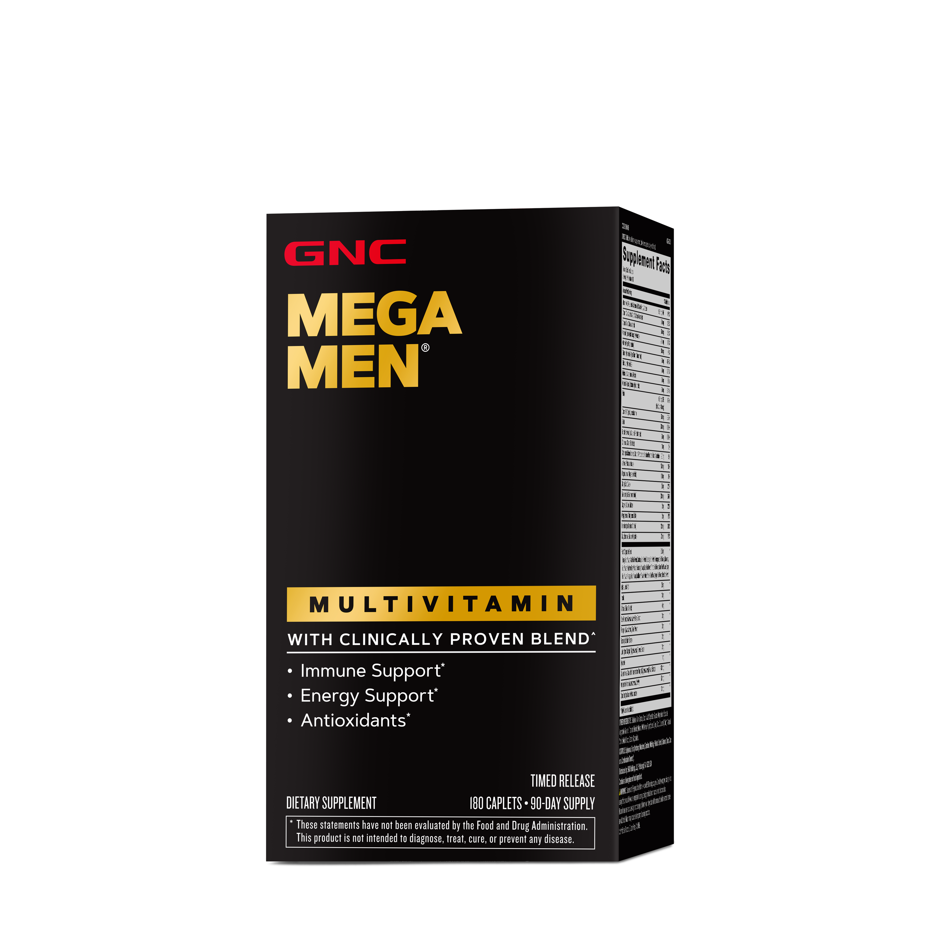 GNC Mega Men Multivitamin Healthy - 180 Caplets (90 Servings)