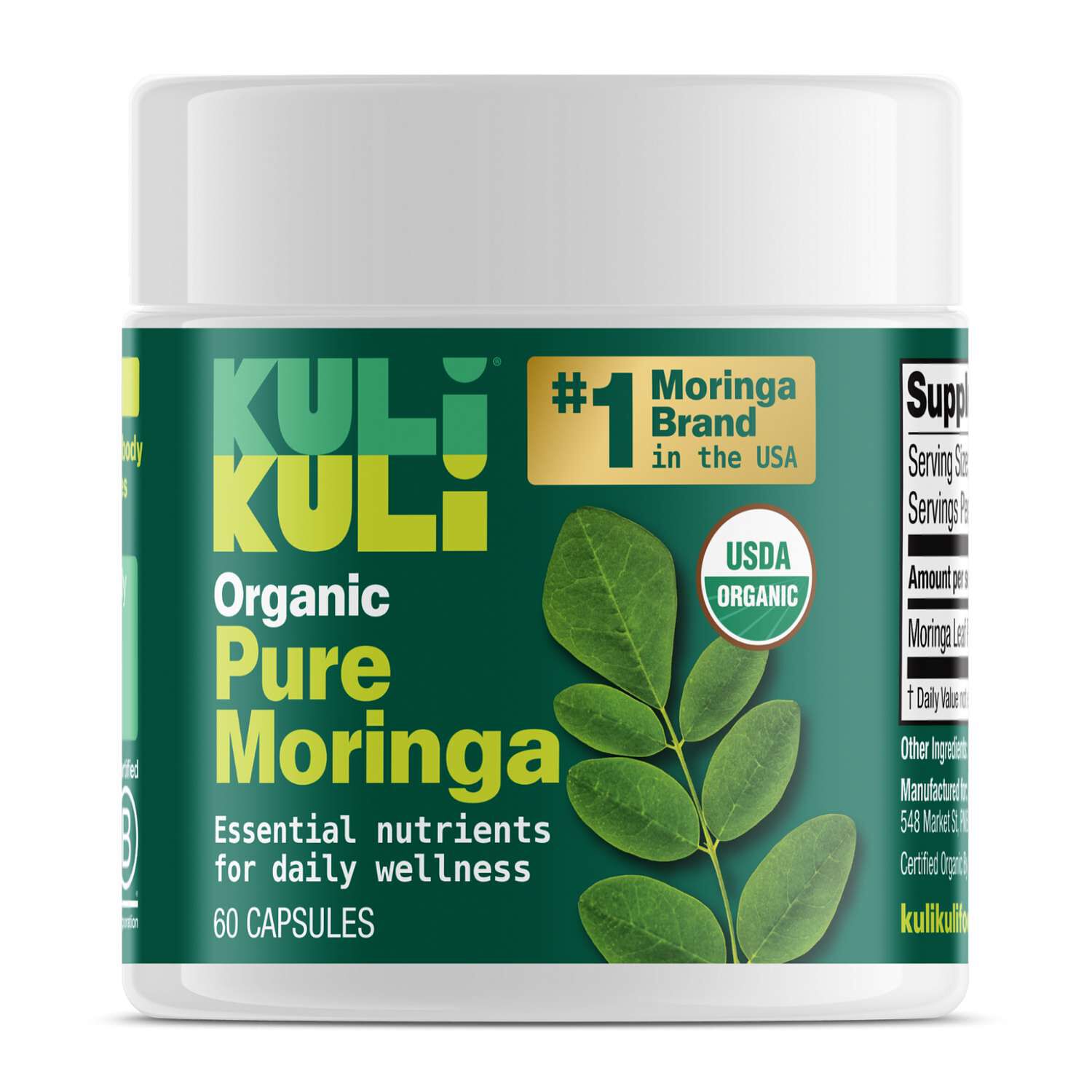Pure Moringa Capsules - 60 Capsules - (30 Servings)  | GNC