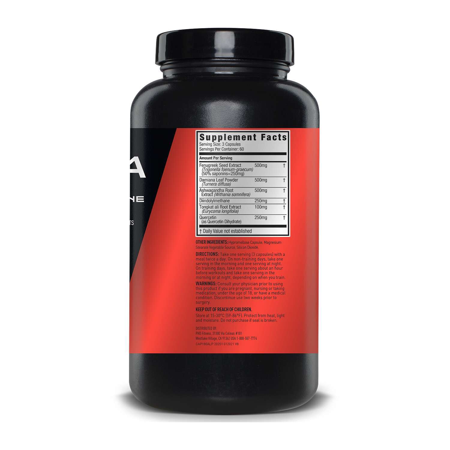 Alpha Testosterone Support* - 180 Capsules (60 Servings)