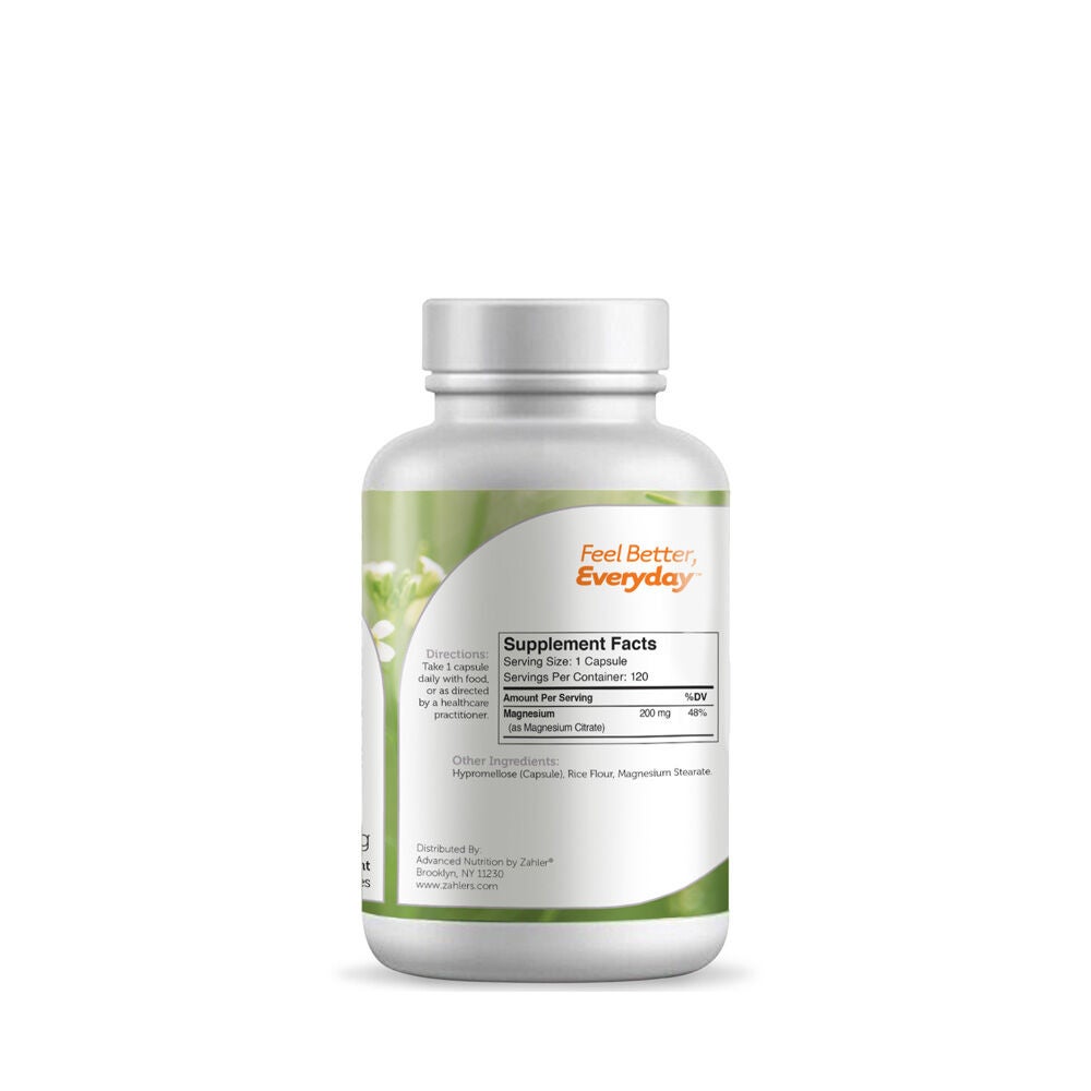 Magnesium: Bioactive Magensium Citrate - 120 Capsules (120 Servings)  | GNC