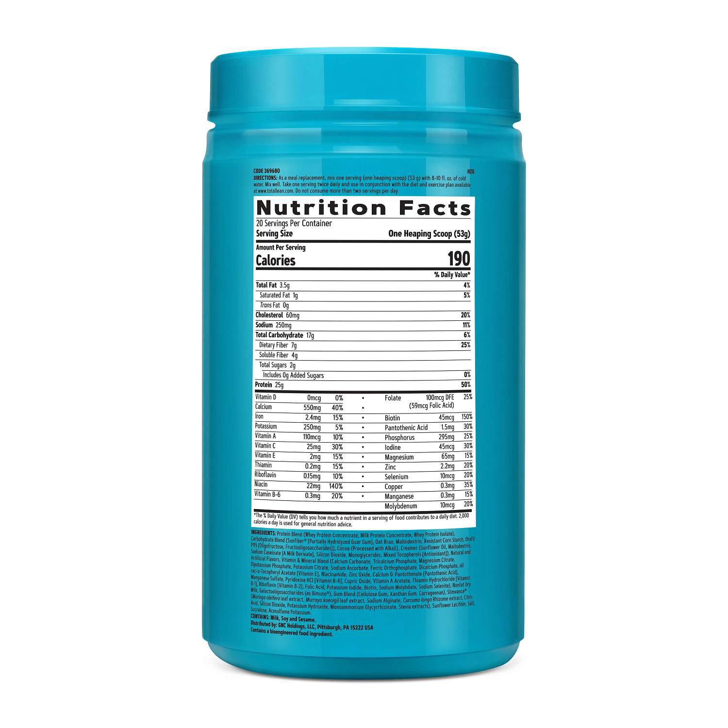 Lean Shake&trade; + Slimvance&reg; Caffeine Free - Chocolate Peanut Butter (20 Servings) Chocolate Peanut Butter | GNC