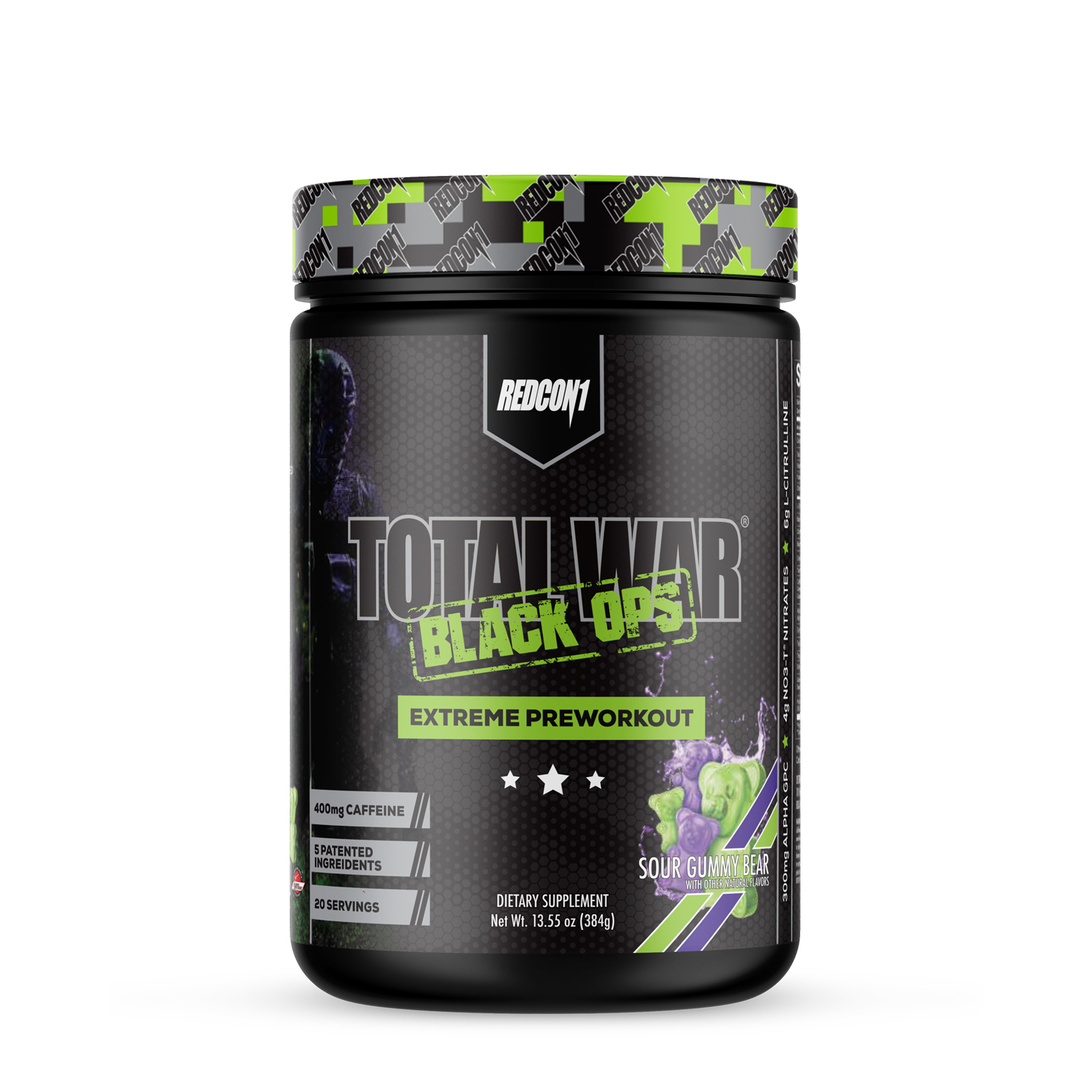 Total War x Black Ops Preworkout - Sour Gummy Bear (40 Servings)  | GNC