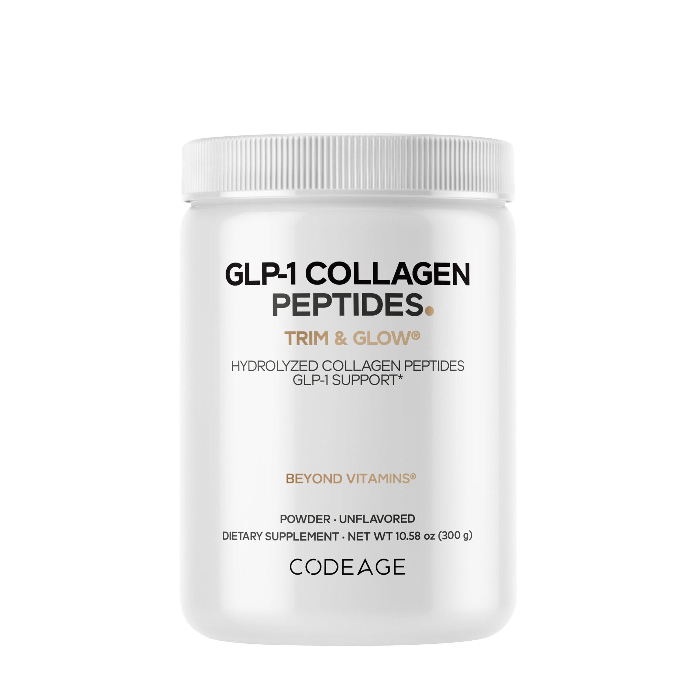 GLP-1 Collagen Peptides - Unflavored - 10.58 oz (30 Servings)  | GNC