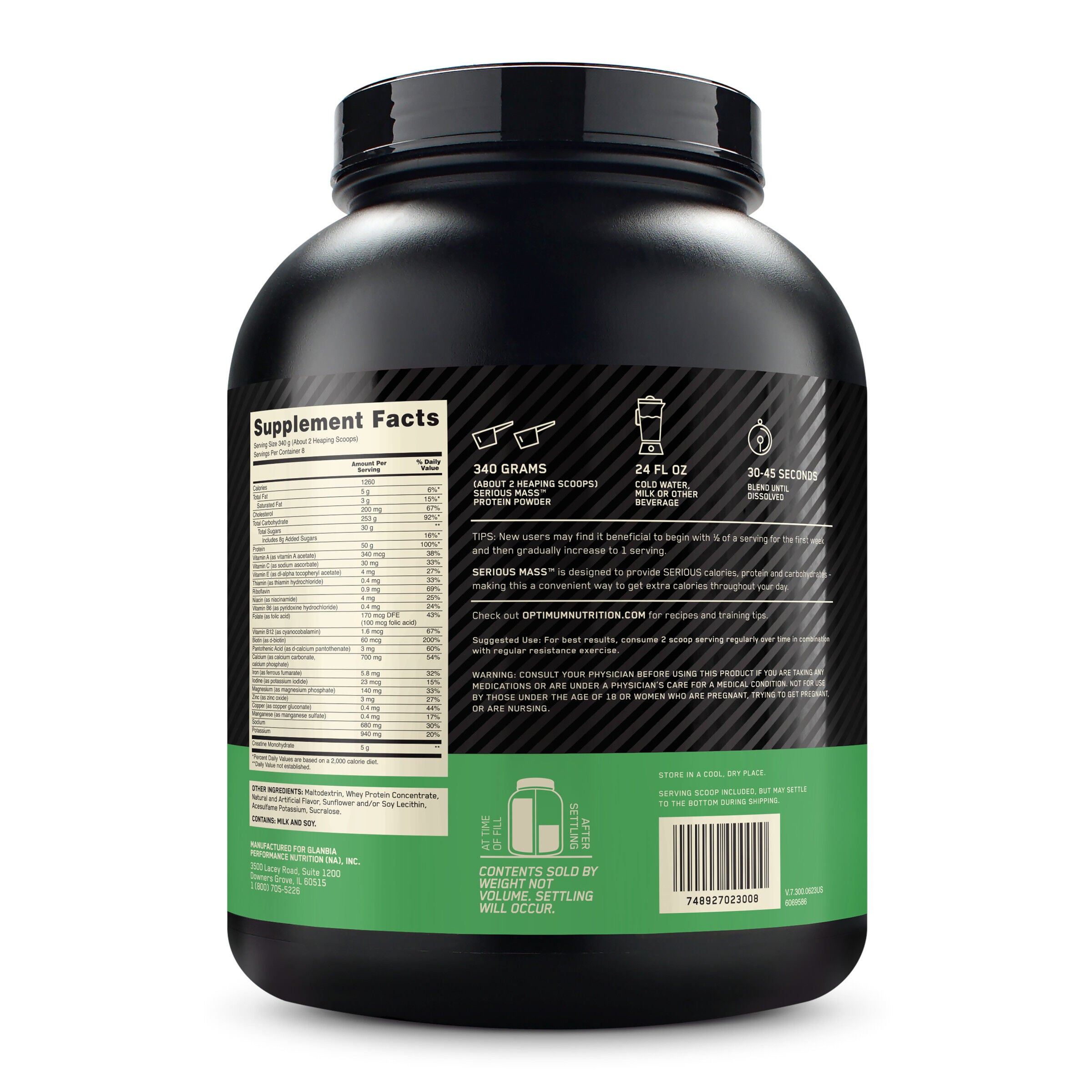 Serious Mass&trade; - Vanilla (8 Servings) Vanilla | GNC