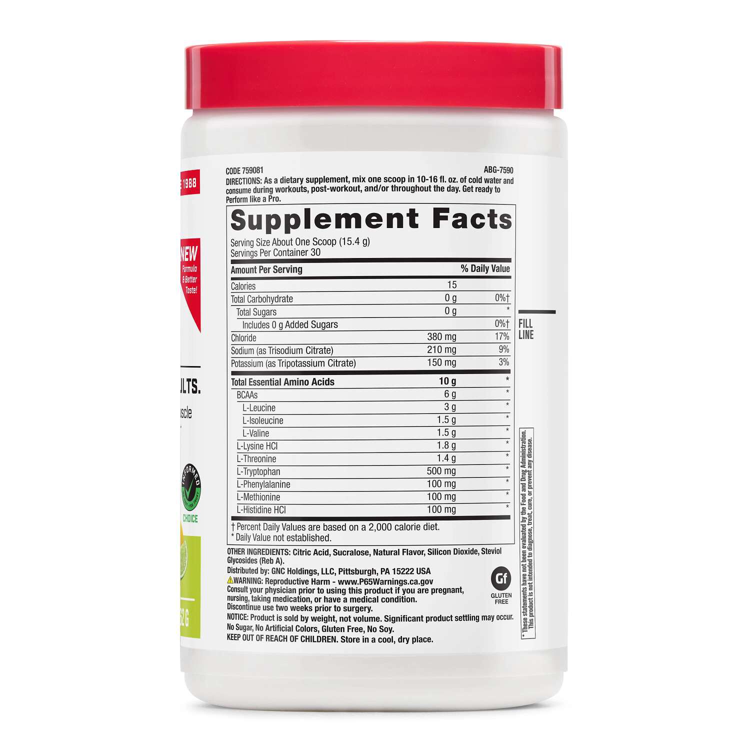 Essential Amino Complete - Lemon Lime (30 Servings) Lemon Lime | GNC