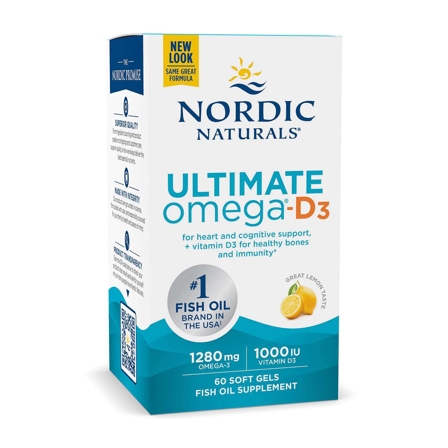 Ultimate Omega&reg; D3 - Lemon - 30 Softgels (30 Servings)