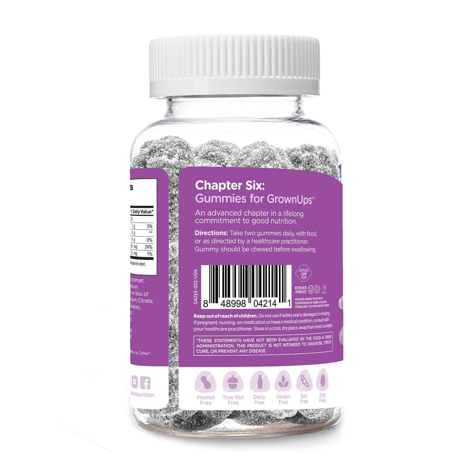 Chapter Six: Magnesium Glycinate - Grape - 60 Gummies (30 Servings)