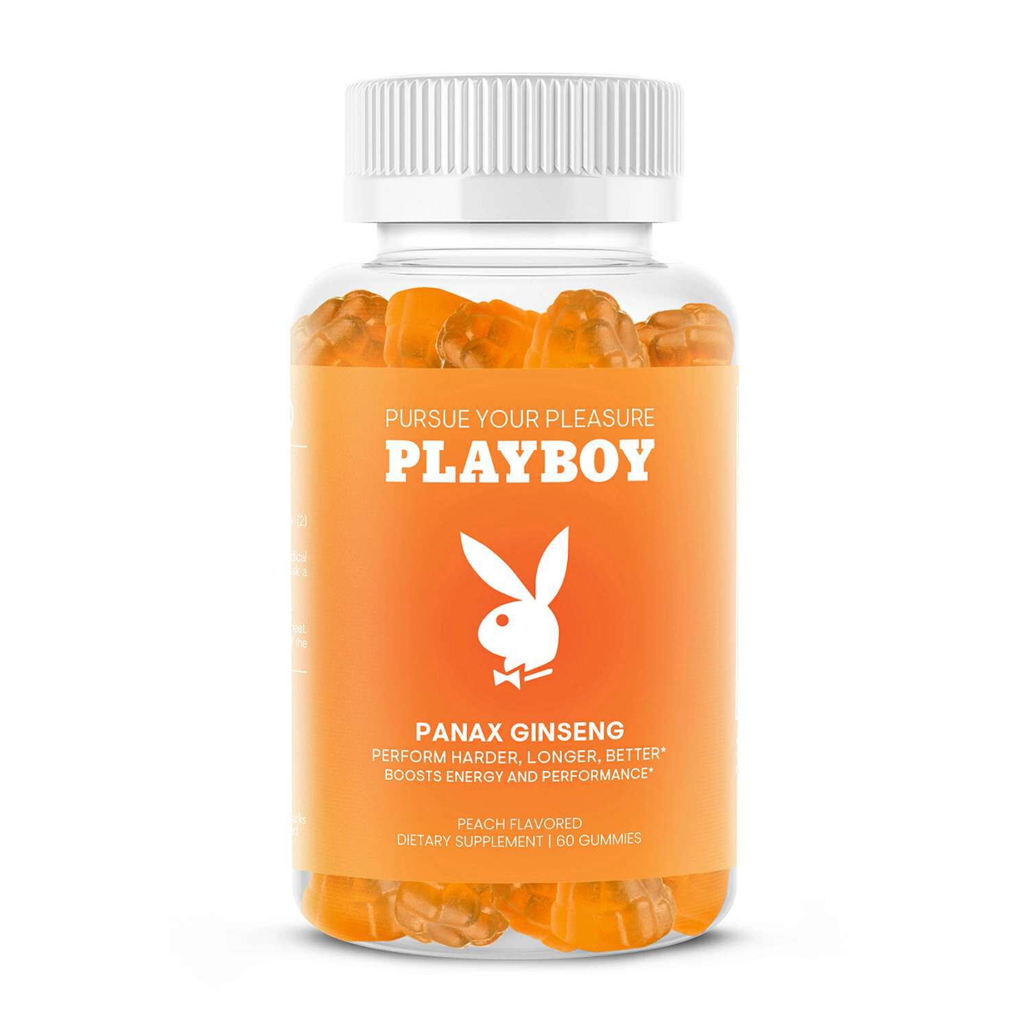 Playboy: Panax Ginseng - Peach - 60 Gummies (30 Servings)  | GNC