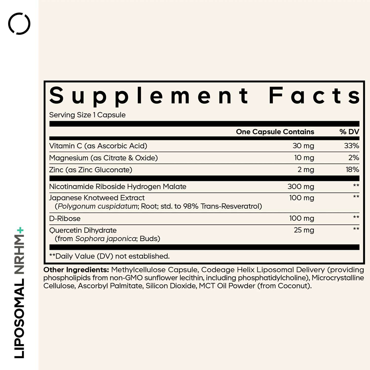 Liposomal NRHM+ - 60 Capsules (60 Servings)