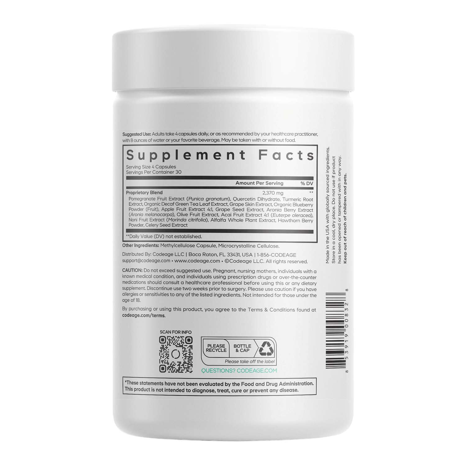 Polyphenols Broad Spectrum - 120 Capsules (30 Servings)