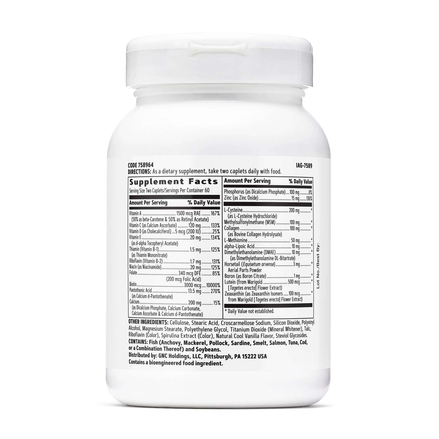 Hair Skin & Nails - 120 Caplets (60 Servings)