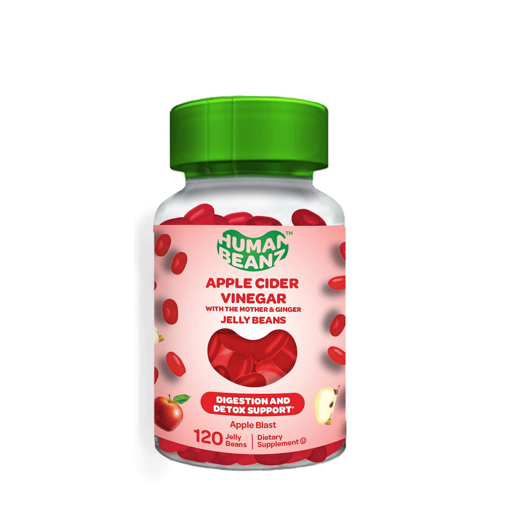 Apple Cider Vinegar Jelly Beans 120 Jelly Beans (30 Servings) GNC