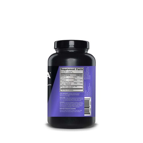 Jym ZMA Supplement Back View