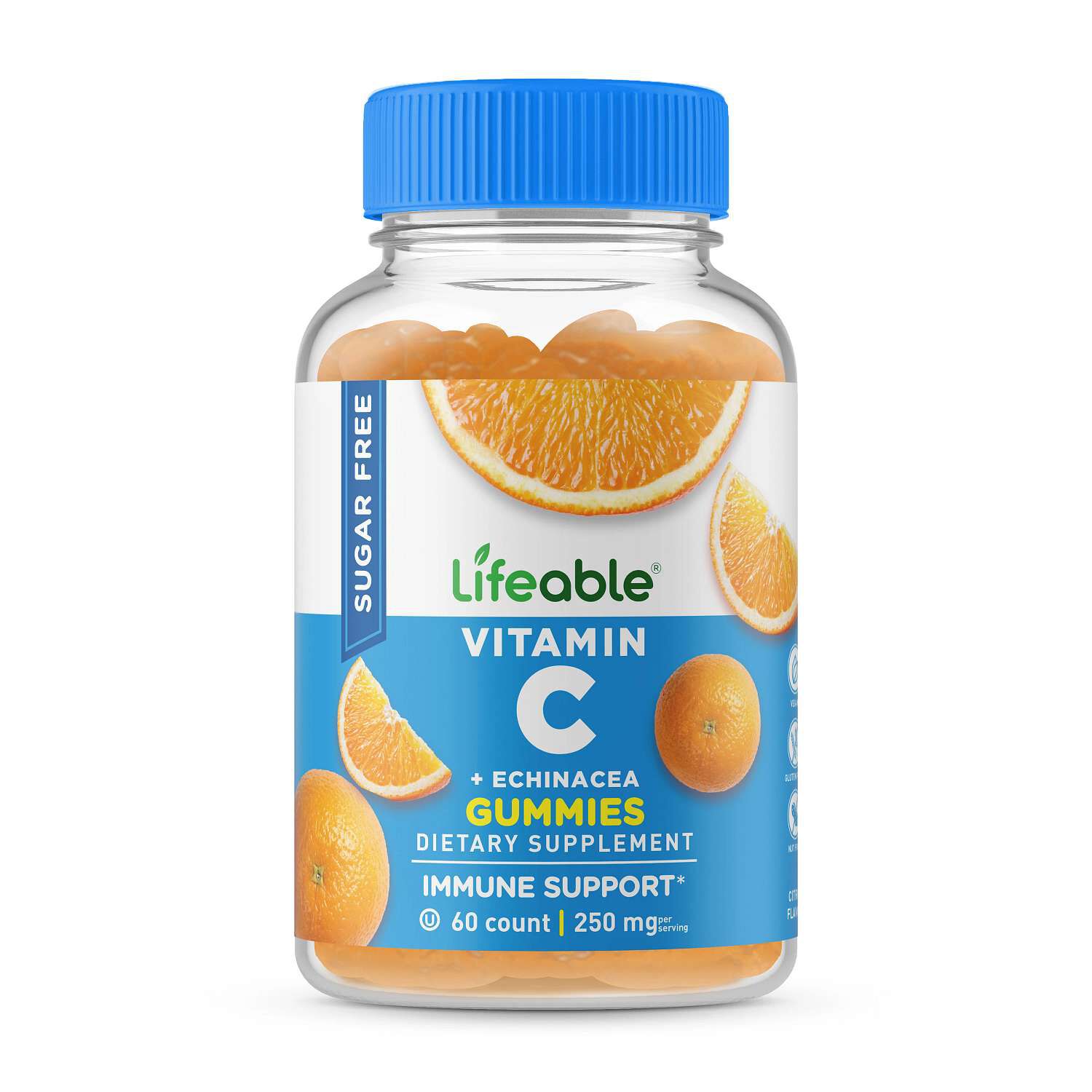 Sugar Free Vitamin C 250mg - 60 Gummies (30 Servings)  | GNC