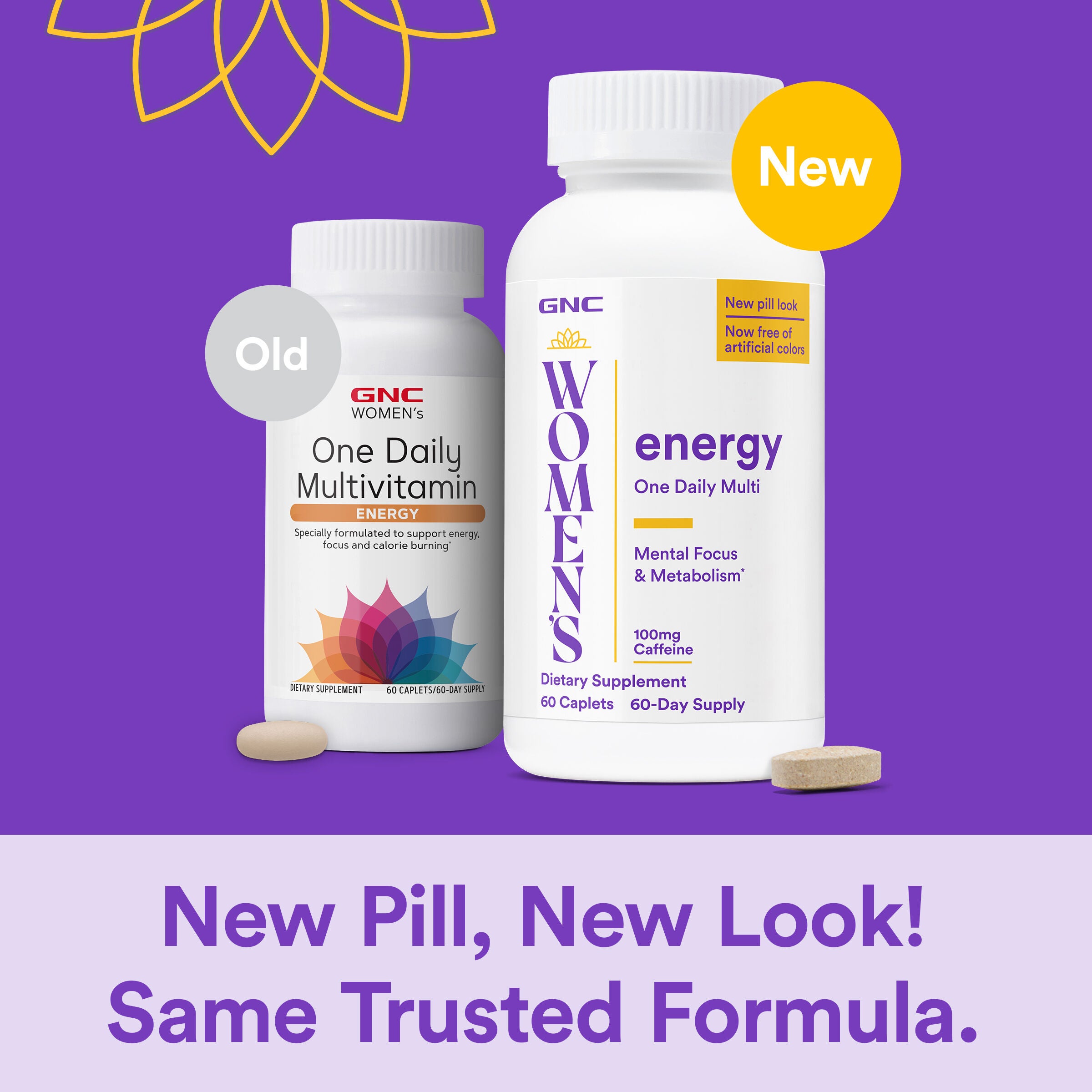 One Daily Multivitamin Energy - 60 Caplets (60 Servings)  | GNC
