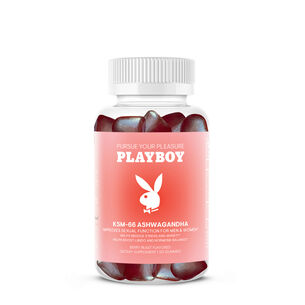 Playboy: KSM-66 Ashwagandha - Berry Blast - 60 Gummies &#40;30 Servings&#41;  | GNC