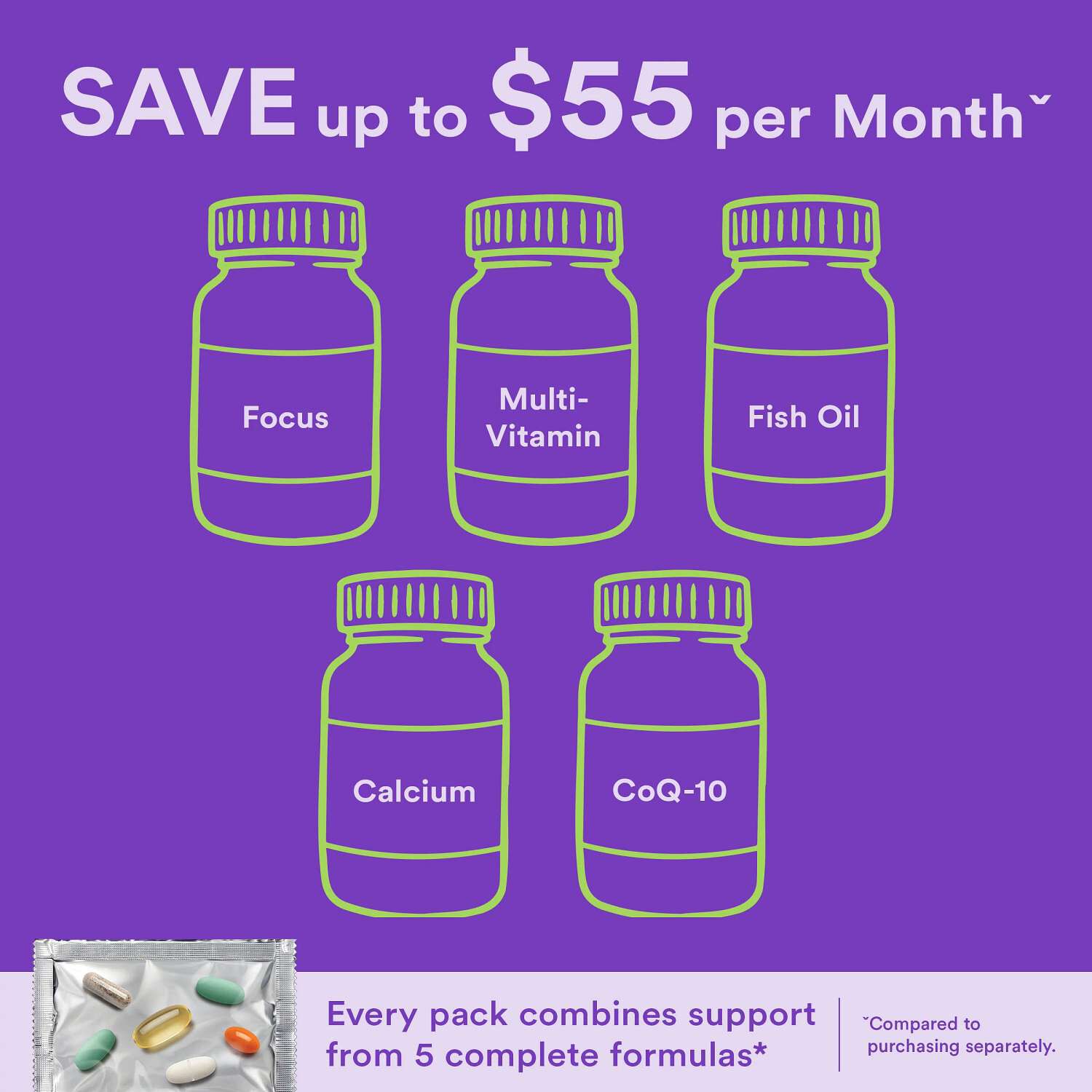 50 Plus Vitapak® Program V2 (1 Month Supply)