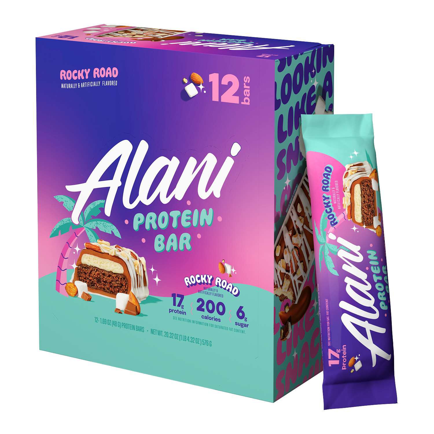 Protein Bar - Rocky Road(12 Bars) Rocky Road | GNC