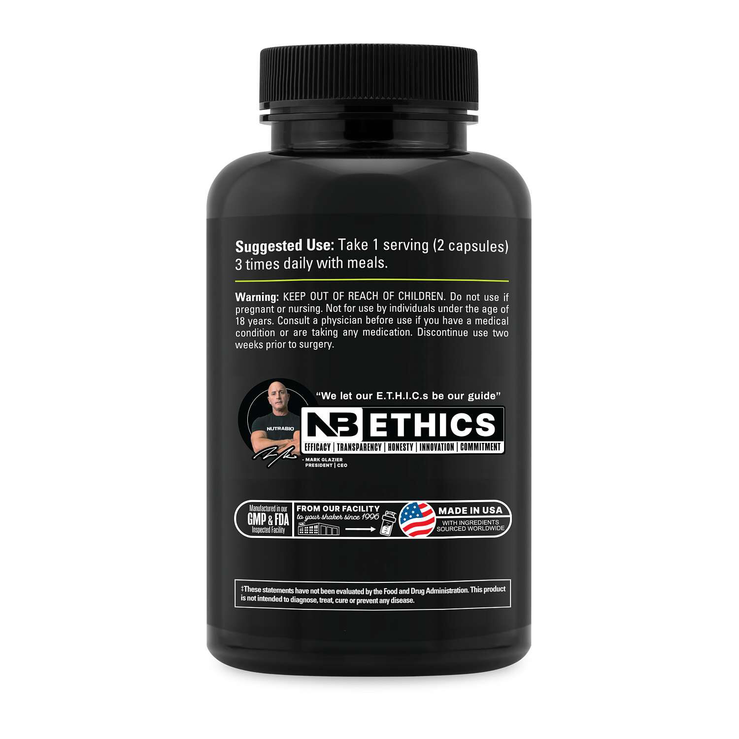 NutraBio - HMB Strength & Recovery Support - 120 Capsules (60
