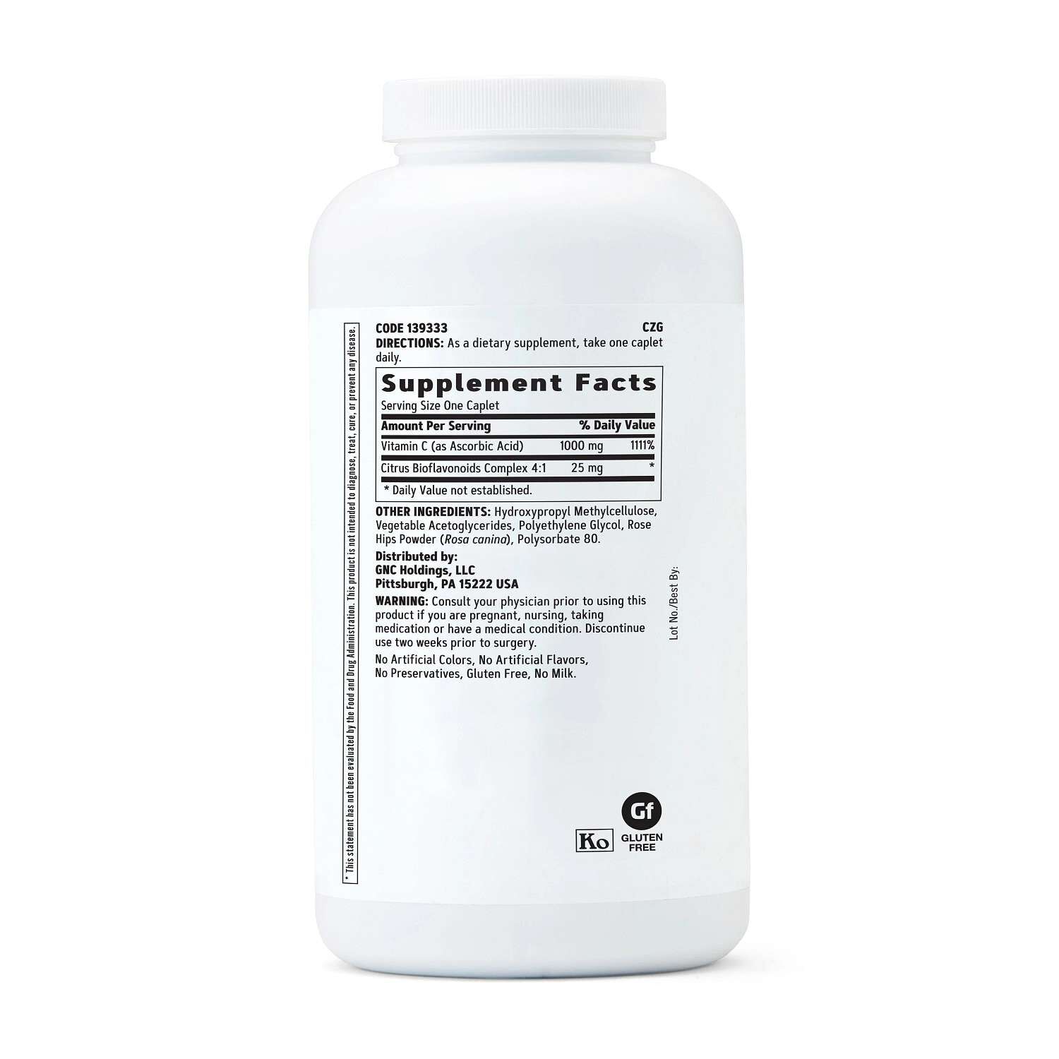 Vitamin C Timed-Release 1000mg - 360 Vegetarian Caplets (360 Servings)