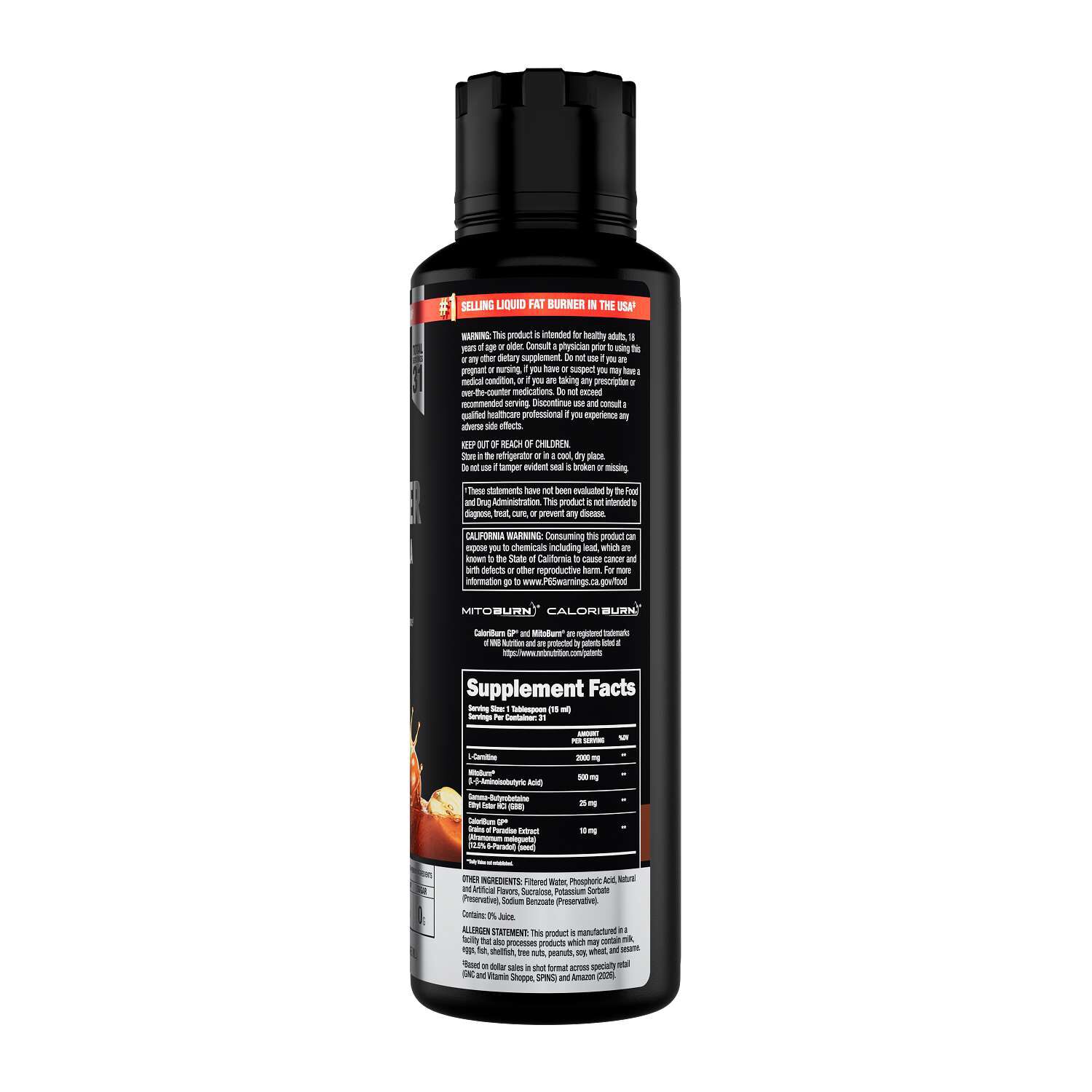 Burn2o - Caramel Apple - 15 fl oz. (31 Servings)