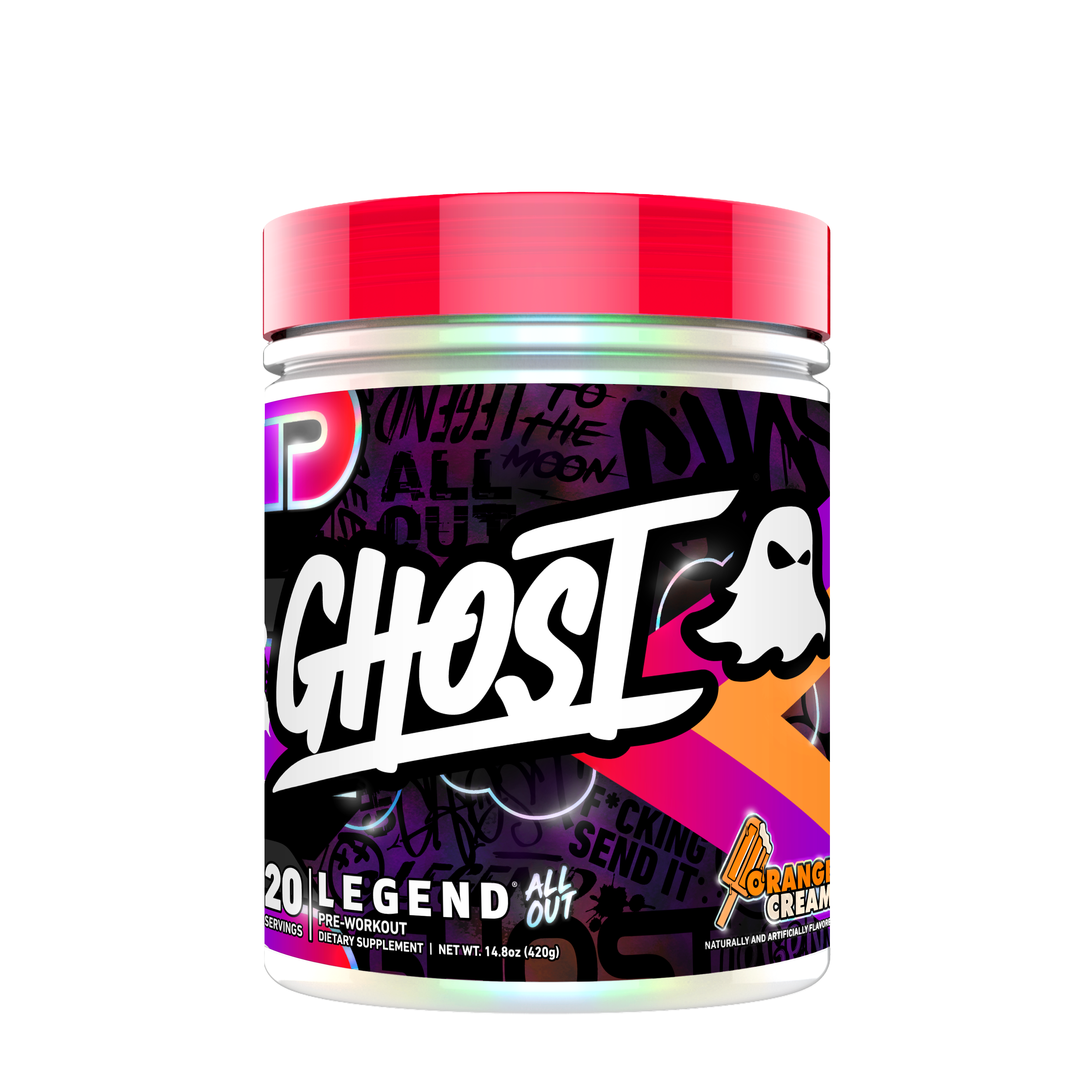 LEGEND® ALL OUT PreWorkout Orange Cream (20 Servings) GNC