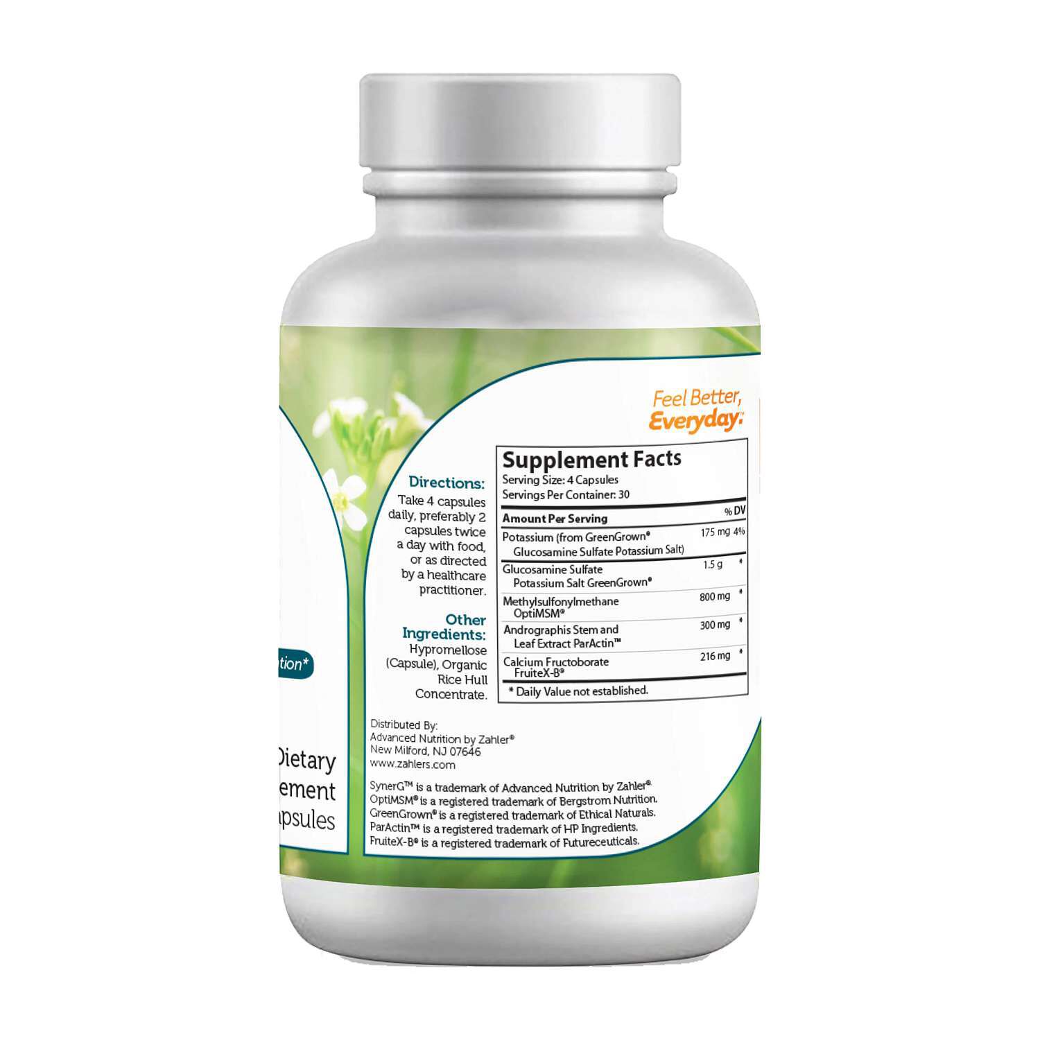 SynerG&trade; Advanced Glucosamine Sulfate - 120 Capsules (30 Servings)  | GNC