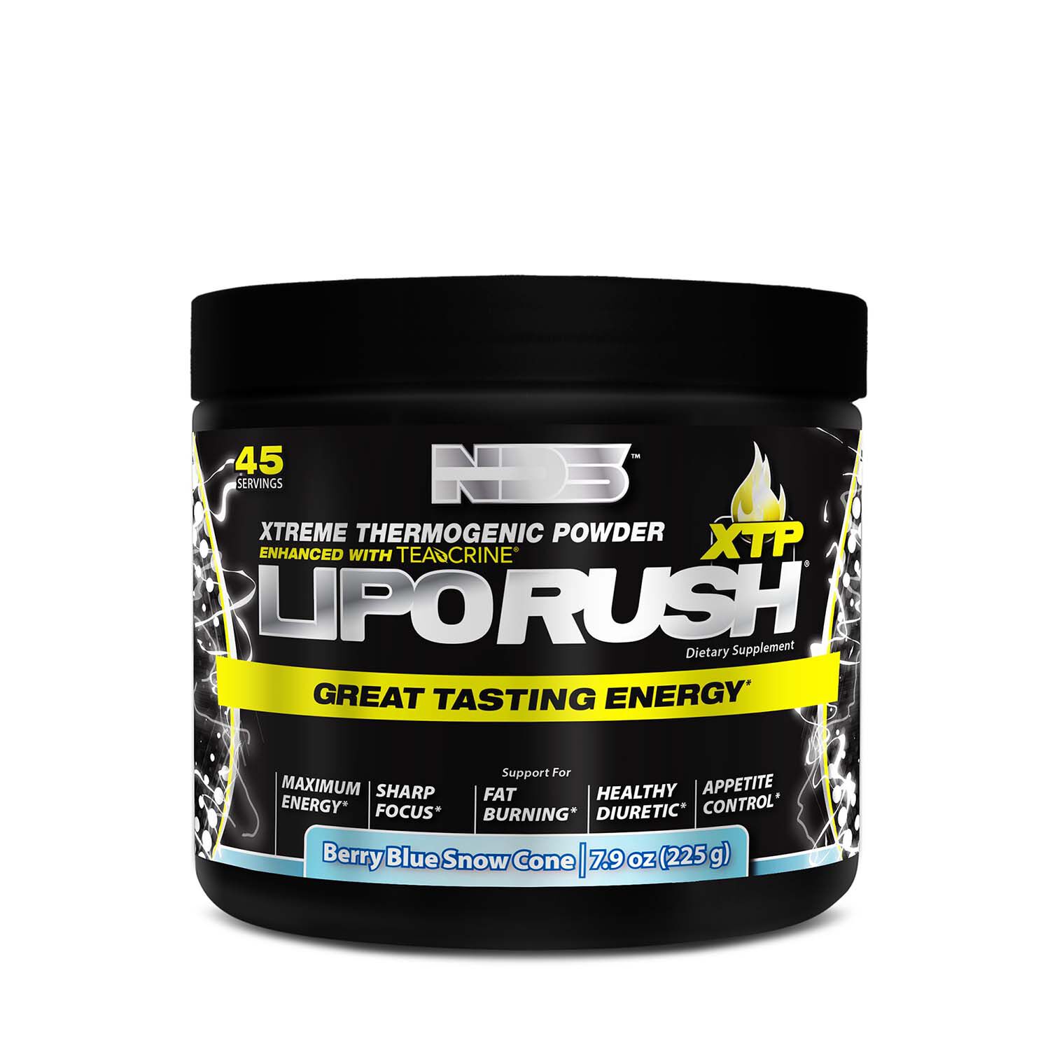 LipoRush&reg; XTP - Berry Blue Snow Cone - 7.9 oz. (45 Servings)