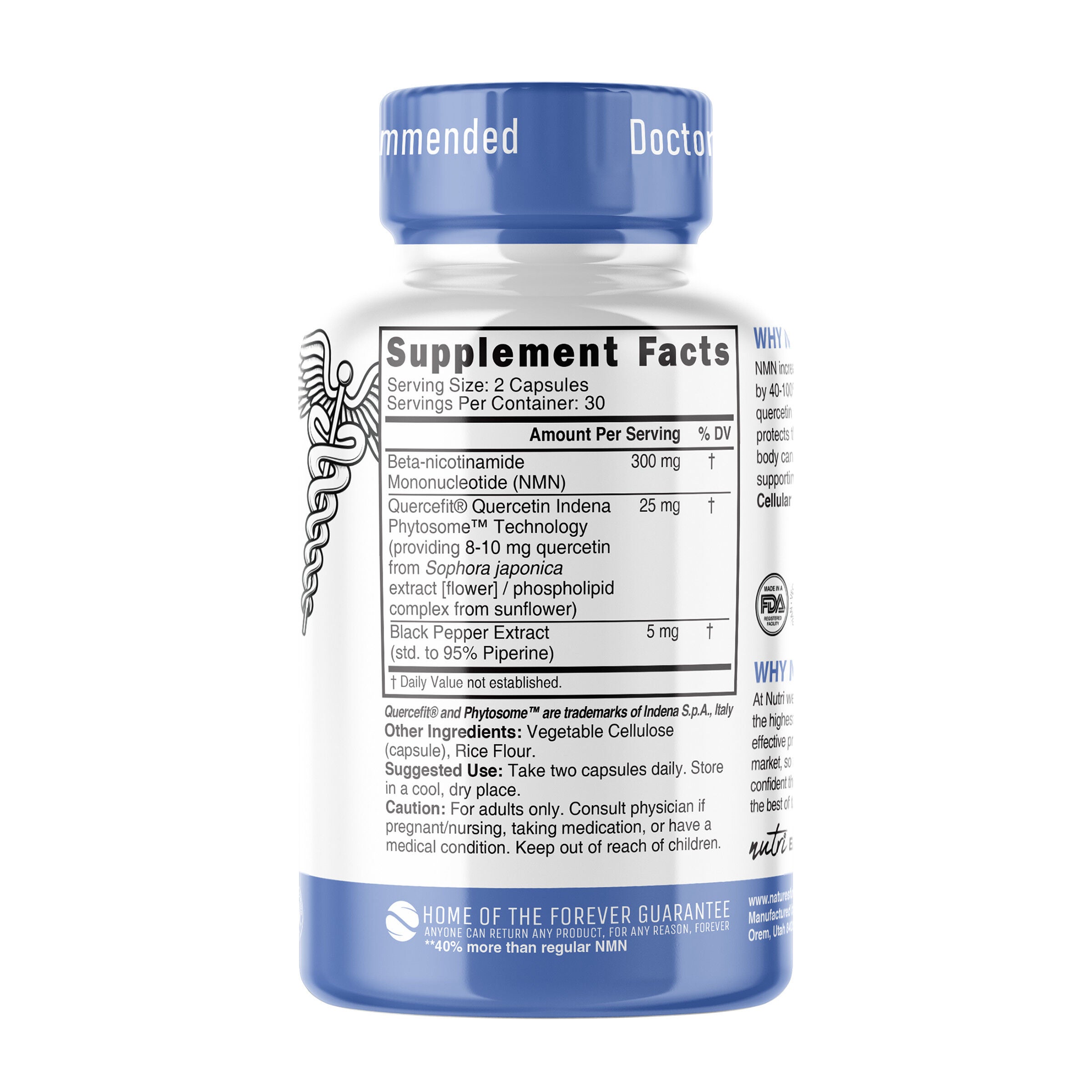 NMN+ 300mg - 60 Capsules (30 Servings)  | GNC