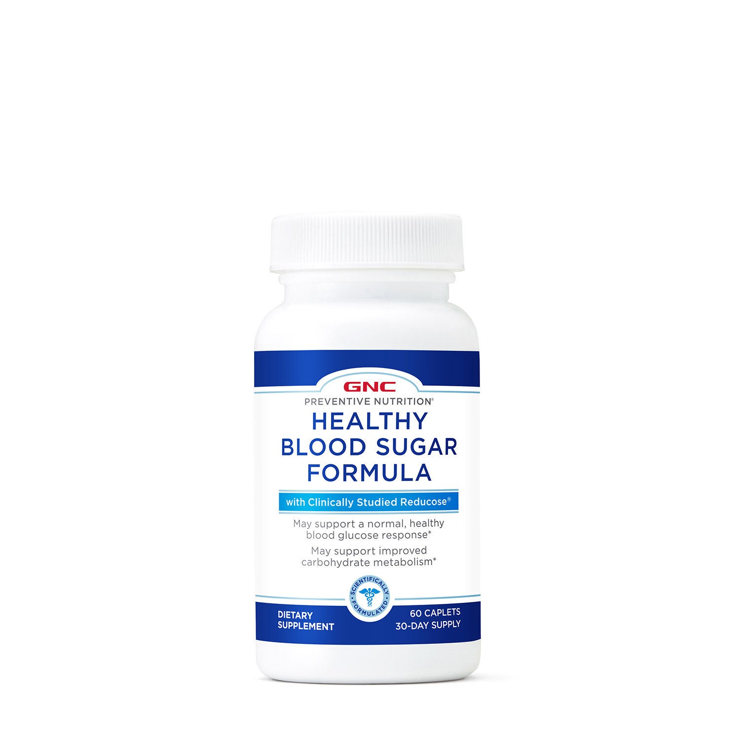 Healthy Blood Sugar Formula with Reducose&reg; - 60 Caplets (60 Servings)  | GNC